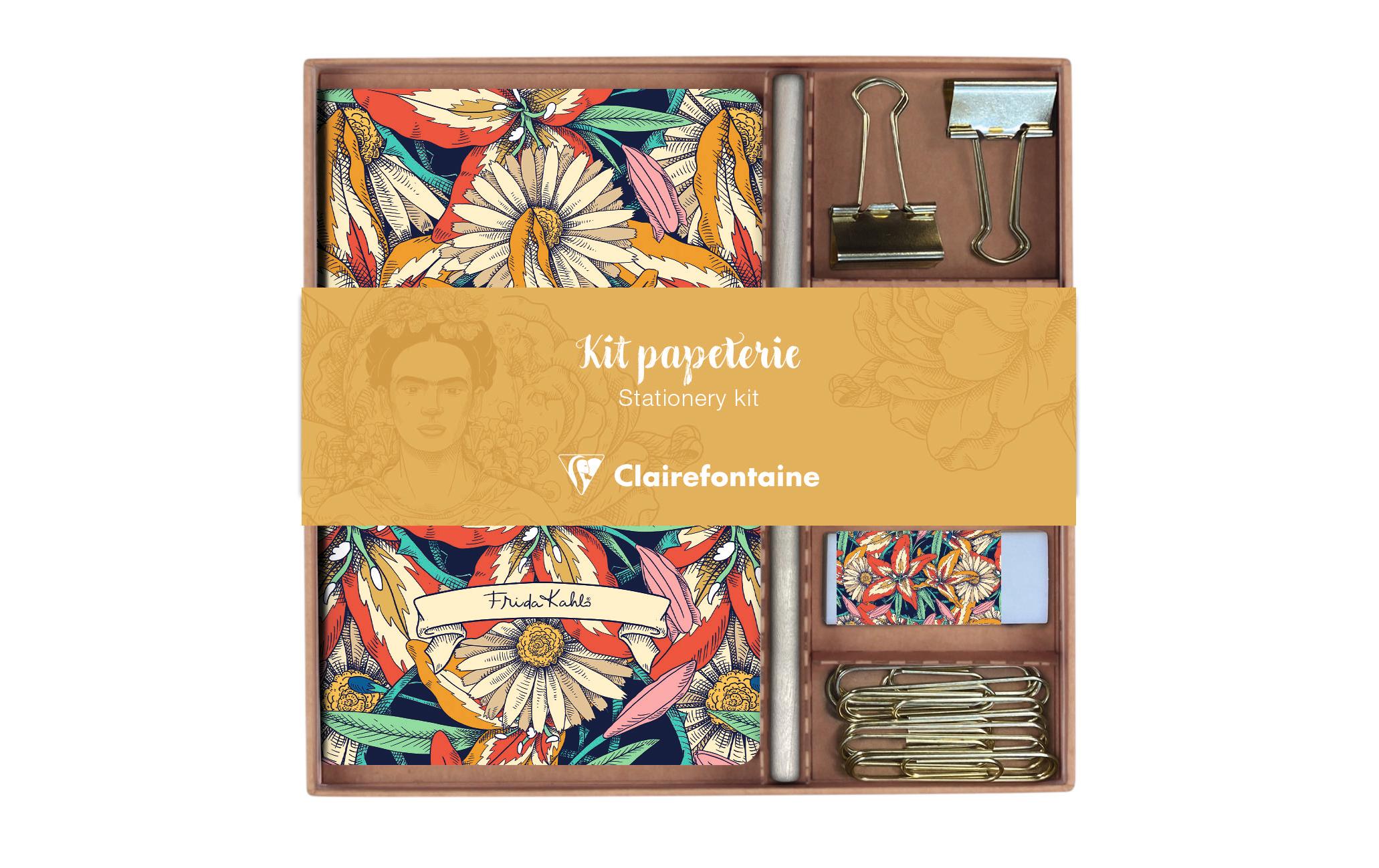 Clairefontaine Notizbuch – A5, liniert, 64 Seiten, gebunden, mehrfarbig