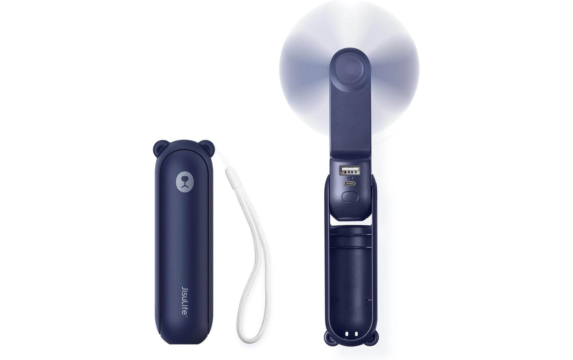 Jisulife Handventilator Life 8 – 2000 mAh, USB-C, Dunkelblau