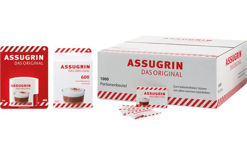 Assugrin Das Original – Süssstoff-Tabletten – 1000 Sachets à 2 Tabletten