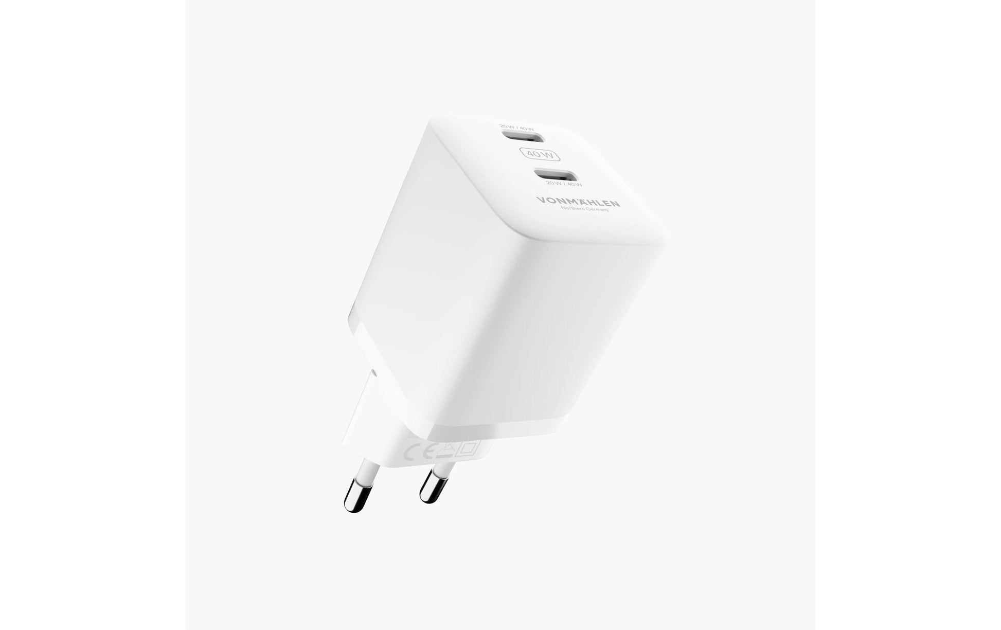 Vonmählen Unity Netzteil – 40 W, 2× USB-C, PD, PPS, GaN – für Universalgeräte