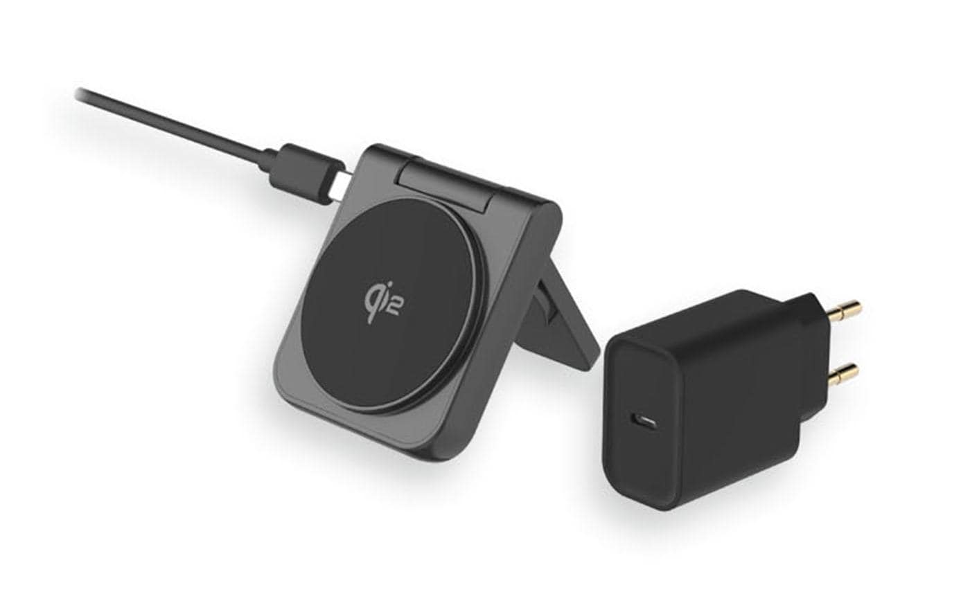 LMP Twist Ladepad – 15 W, Qi2, 2-in-1 – für Smartphones, Apple Watch