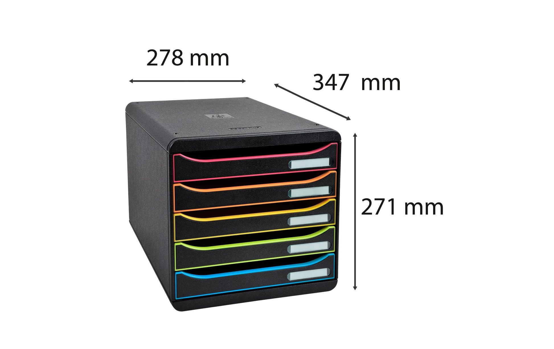 Exacompta Schubladenbox Big-Box Plus – für DIN A4+ – 347 × 278 × 271 mm