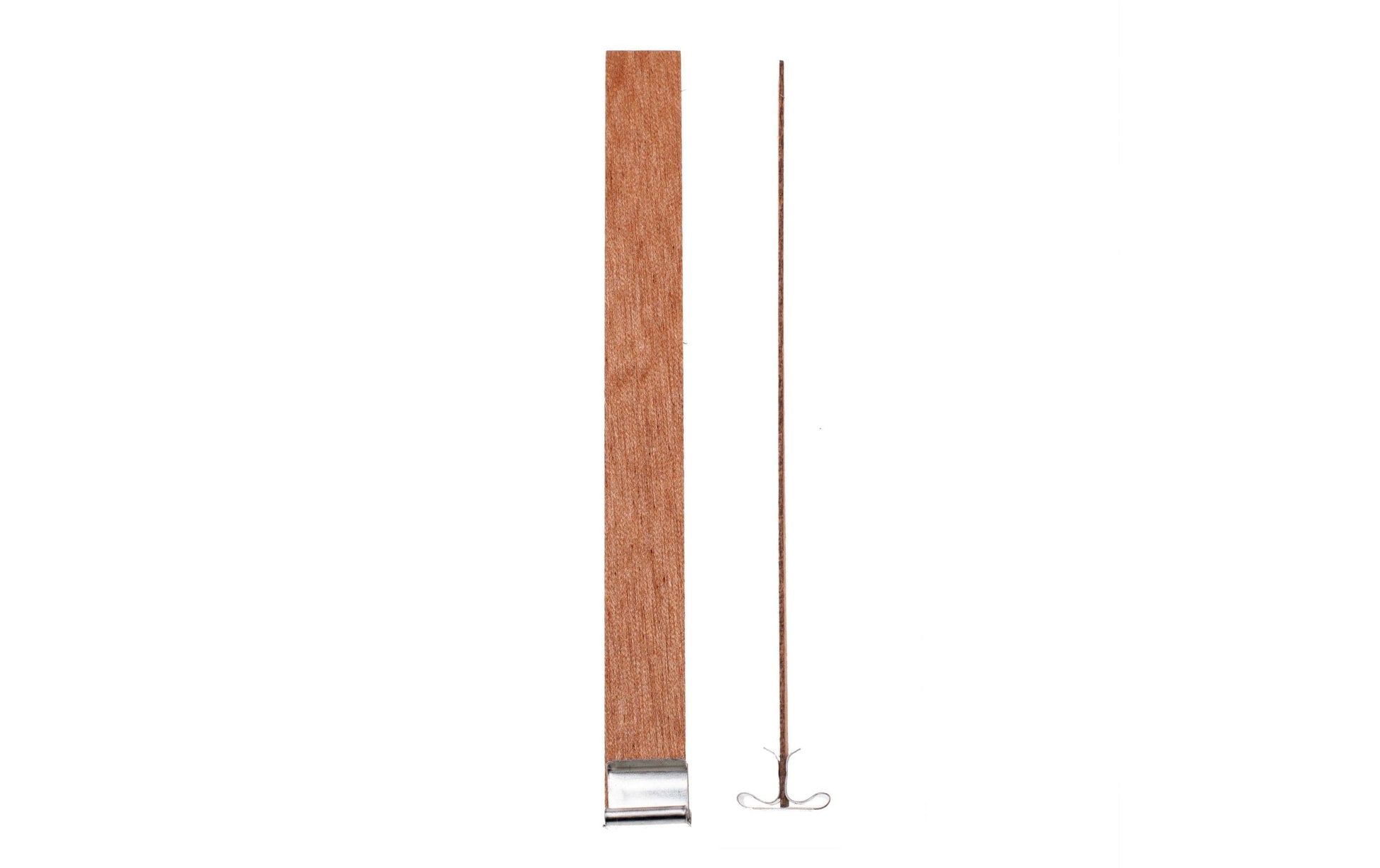 GLOREX Kerzendocht, Holz, Braun, 5,6 × 1 × 19,5 cm, 4 Stk.