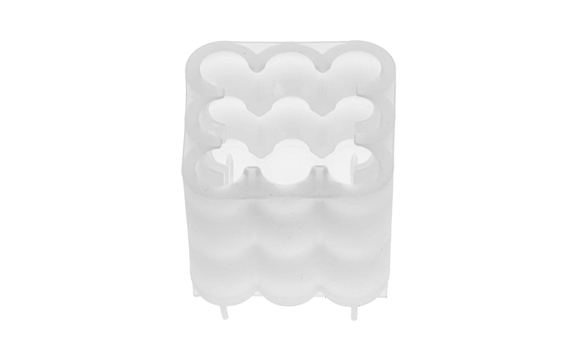 GLOREX Kerzengiessform, Silikon, Rechteck, 5,5 × 5,5 × 6 cm