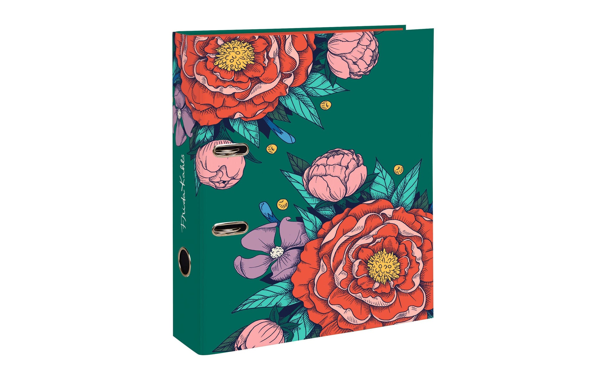 Clairefontaine Frida Kahlo Ringbuch – 2 Ringe – für A4 – Rückenbreite 7 cm – Mehrfarbig