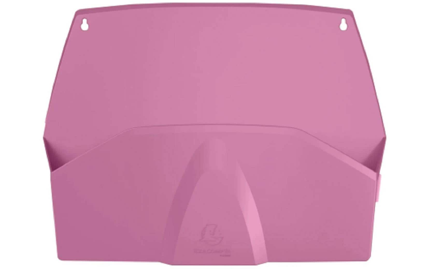 Exacompta AutentiK – Wandfach für A4, quer, Kunststoff, Rosa, 382 × 289 × 72 mm