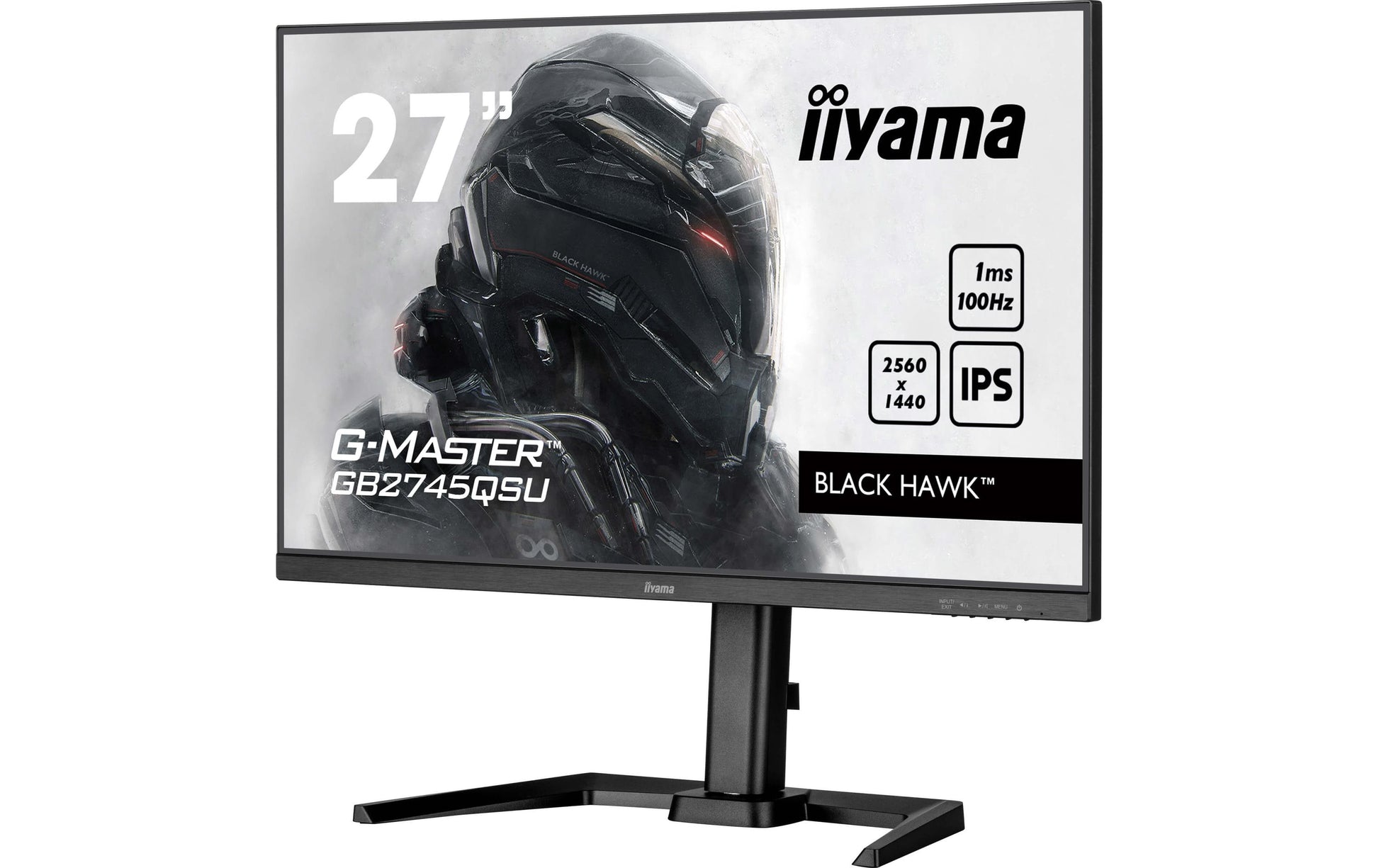 iiyama GB2745QSU-B2 – Monitor, 27", 2560 × 1440 (WQHD), IPS, 300 cd/m², HDMI