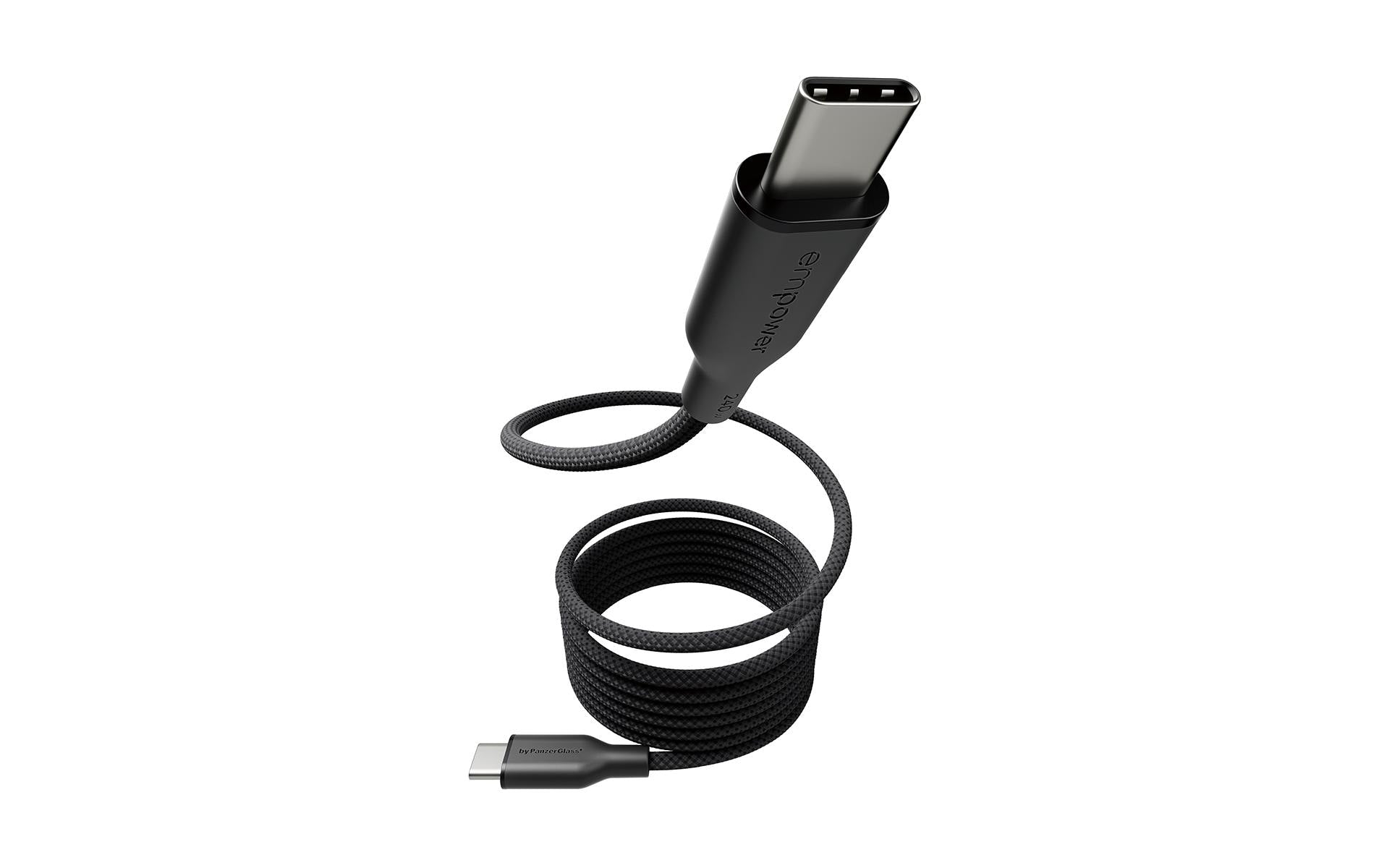 PanzerGlass USB-Kabel, USB-C zu USB-C, 1,5 m, USB 2.0, Lade-/Datenkabel