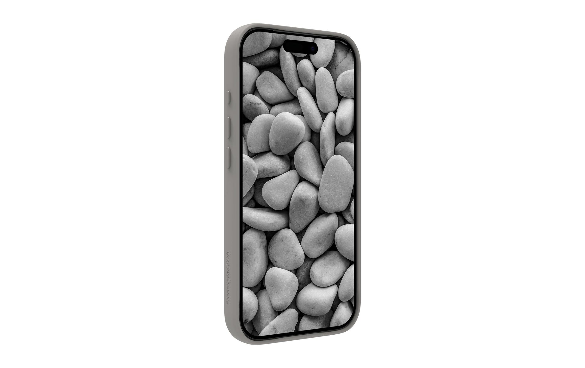 dbramante1928 Roskilde MS Kick ICON – Backcover – für Apple iPhone 17 Pro, River Stone, bis 1,2 m sturzsicher