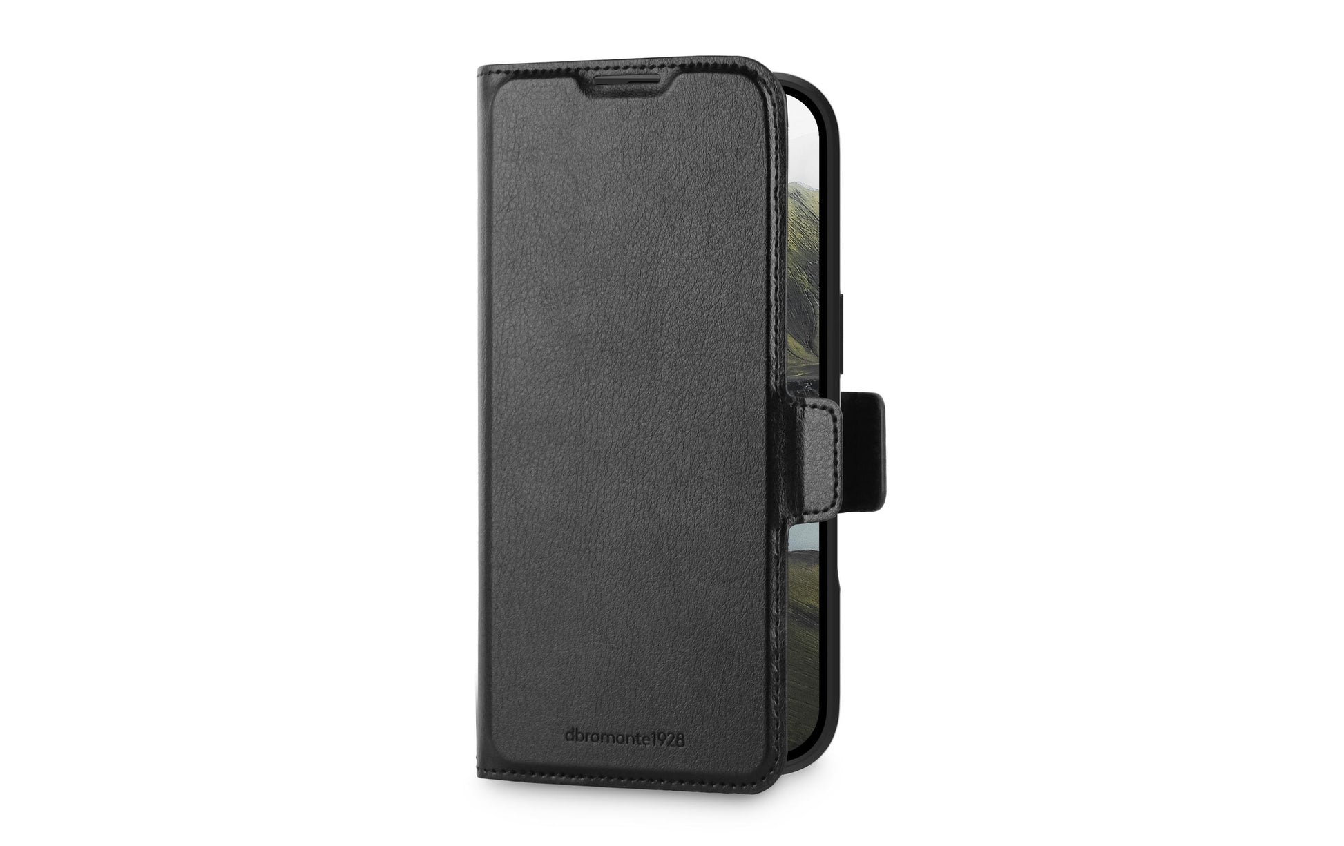 dbramante1928 Oslo Pro MS – Wallethülle – für Apple iPhone 17, MagSafe, 3 Kartenfächer, PU, Schwarz