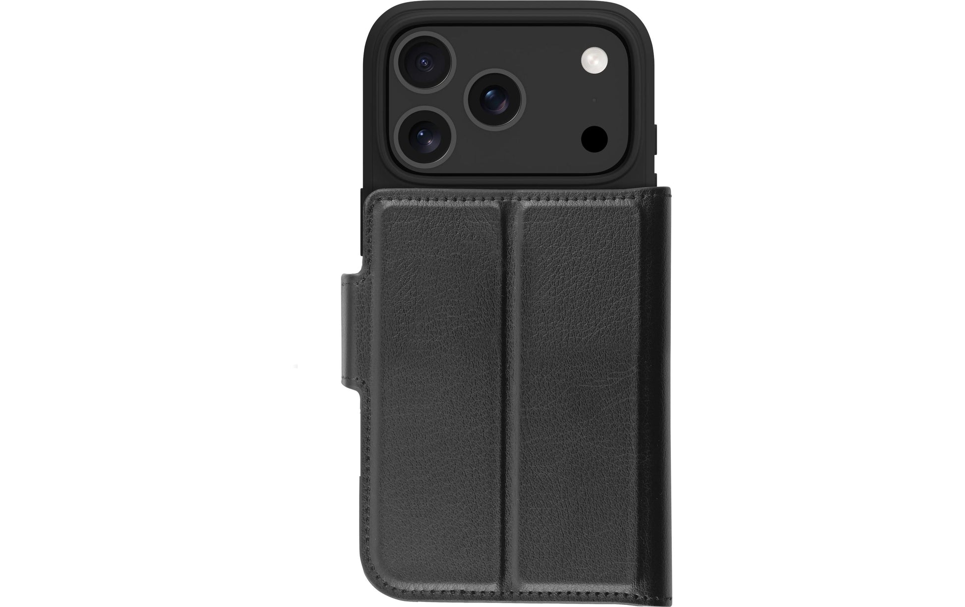 dbramante1928 Oslo Pro MS Wallethülle – für Apple iPhone 17 Pro, MagSafe, 3 Kartenfächer, PU+Kunststoff, schwarz