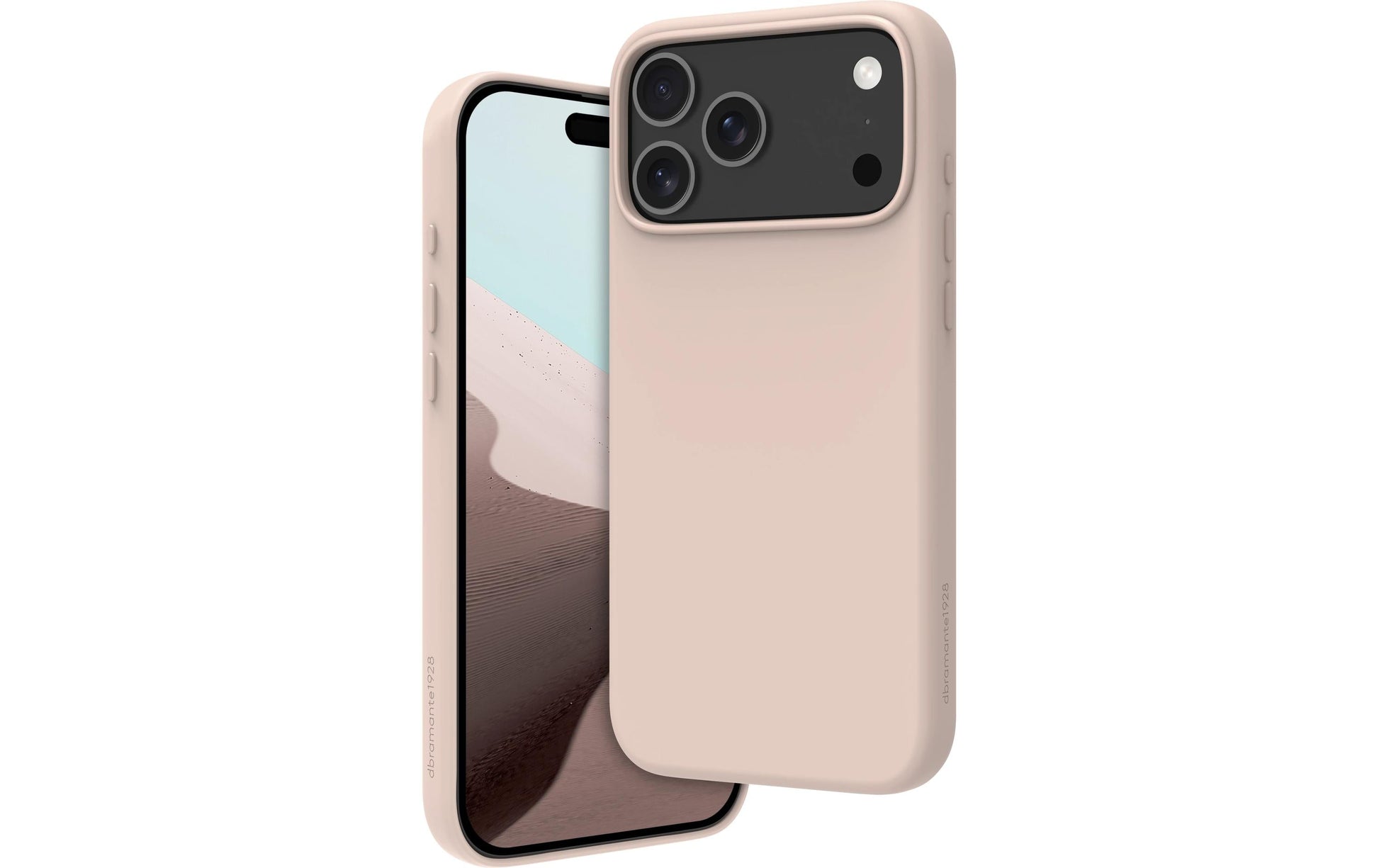dbramante1928 Roskilde MS ICON Backcover – für Apple iPhone 17 Pro Max, MagSafe, Kunststoff, Pink Sand