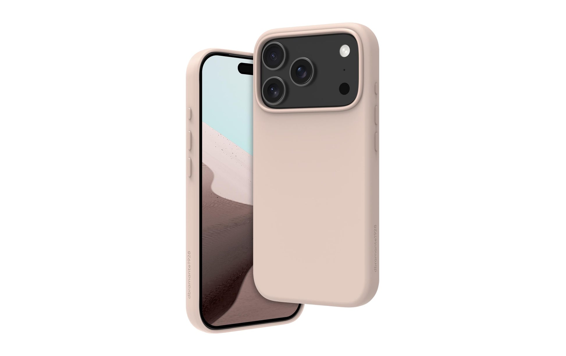dbramante1928 Roskilde MS ICON Backcover – für Apple iPhone 17 Pro, MagSafe, Kunststoff, Pink Sand
