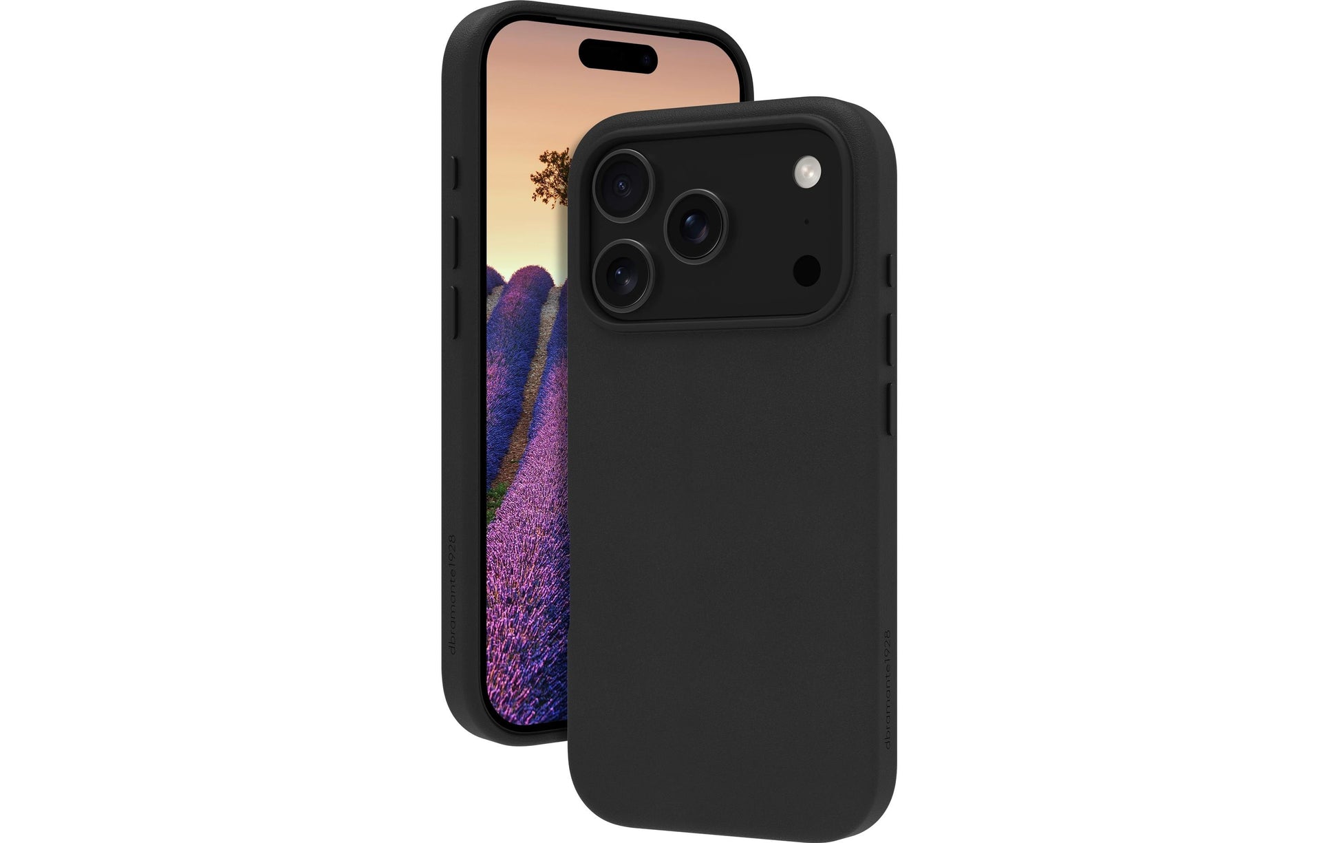 dbramante1928 Roskilde MS – Backcover – für Apple iPhone 17 Pro, MagSafe, Leder, Schwarz, mit Zusatzfach