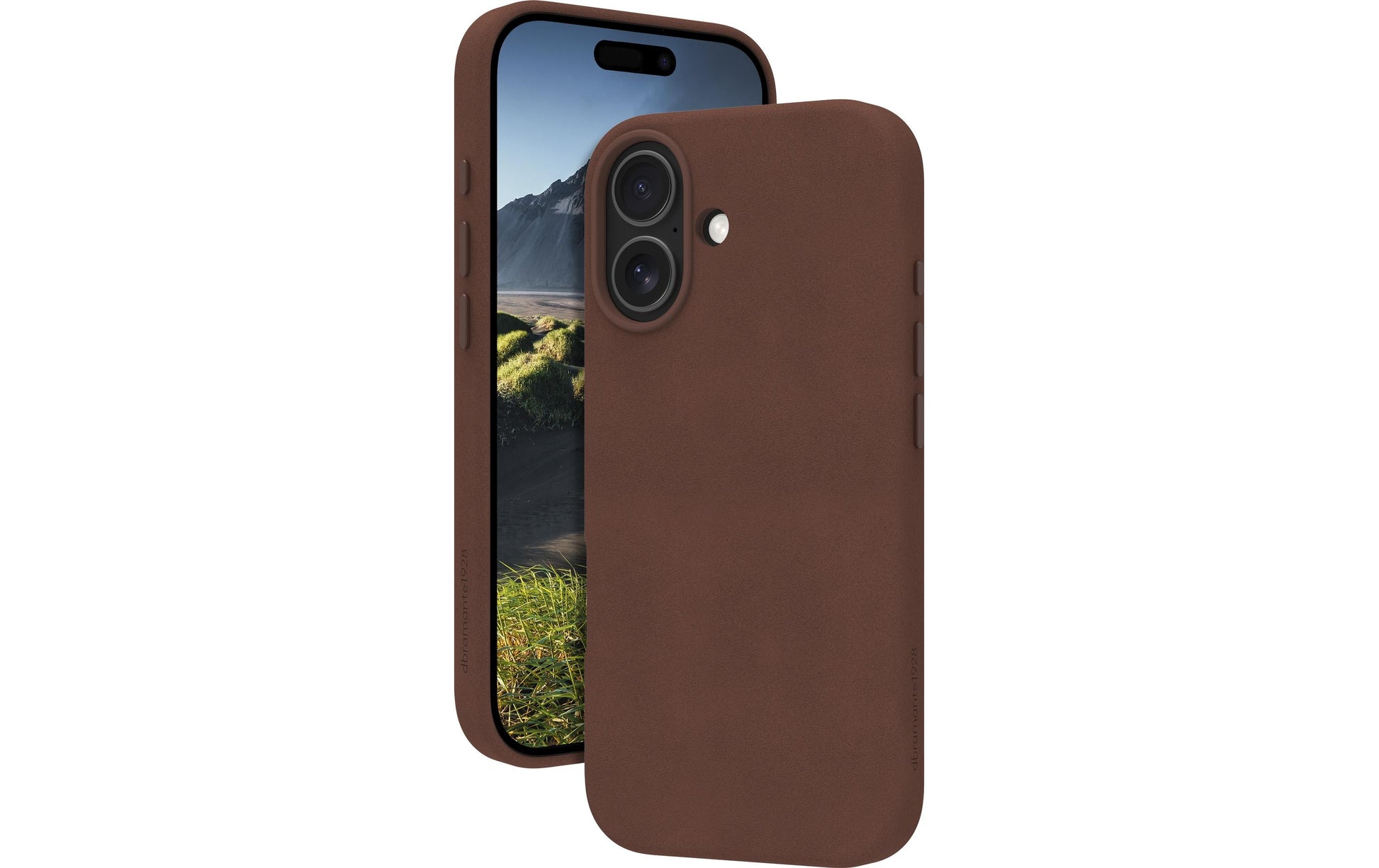 dbramante1928 Roskilde MS Backcover – für Apple iPhone 17, MagSafe, Leder, Beige, mit Zusatzfach