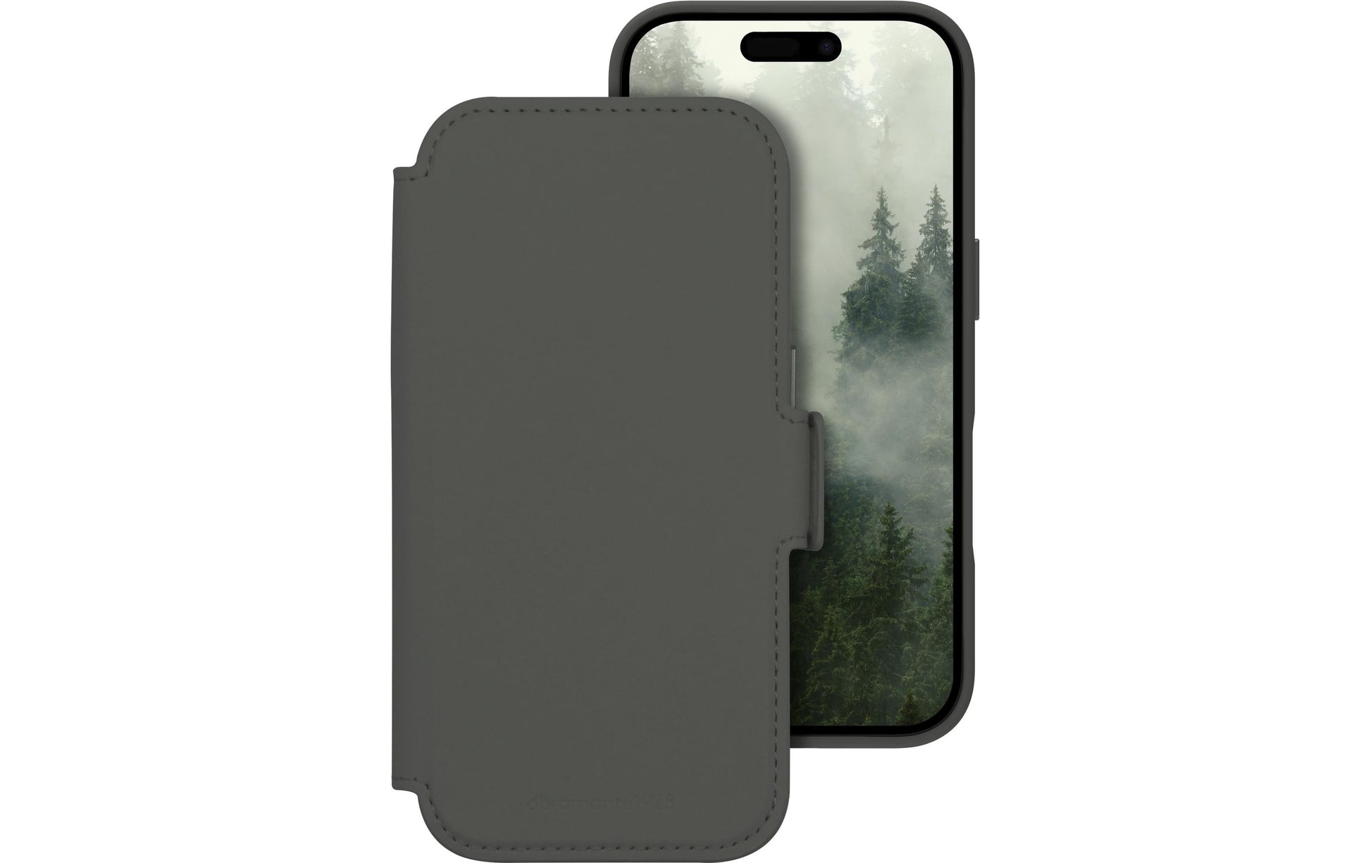 dbramante1928 Lynge MS ICON Folio – für Apple iPhone 17, MagSafe, 3 Kartenfächer, Kunststoff, Grün