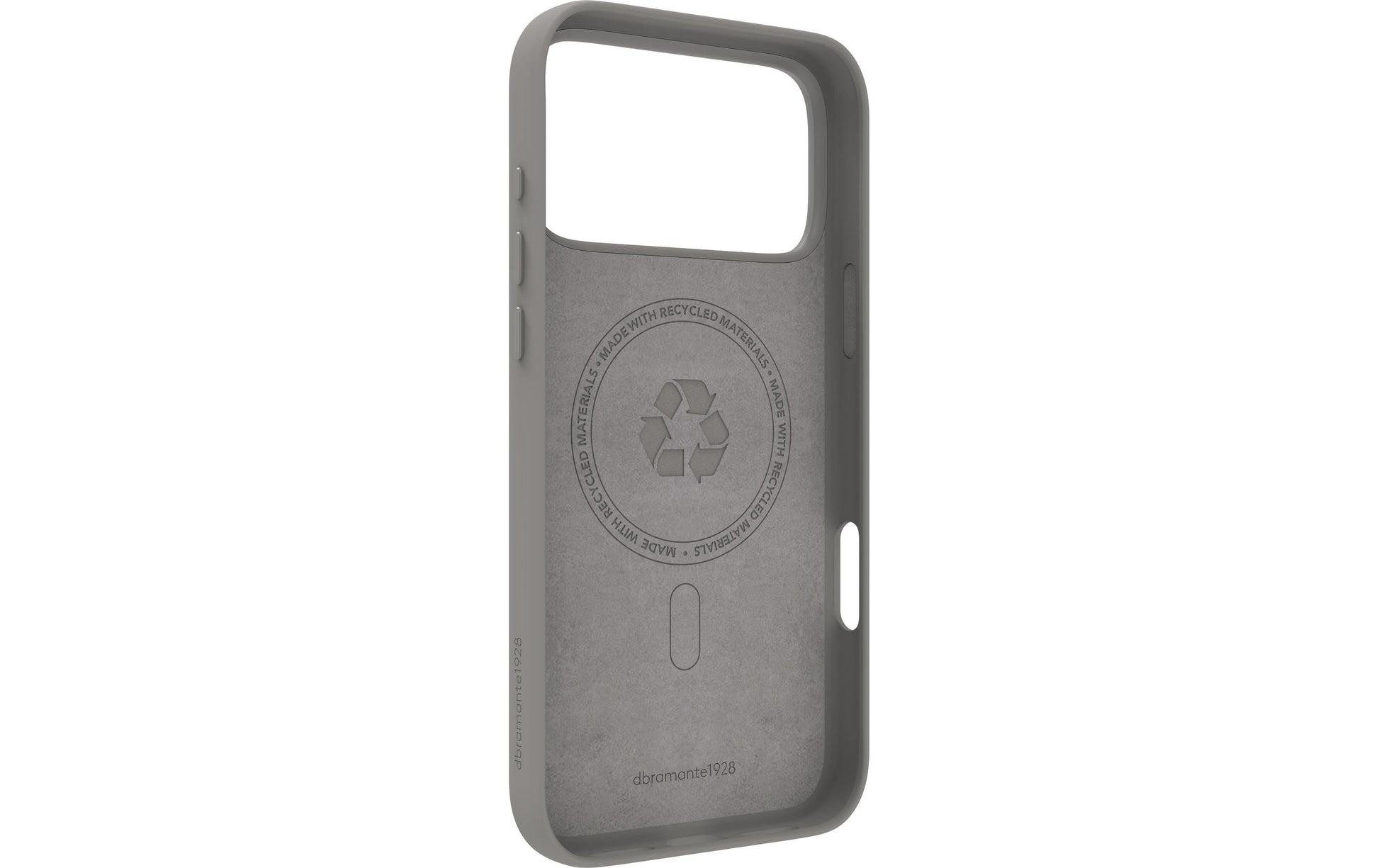 dbramante1928 Roskilde MS ICON Backcover – für Apple iPhone 17 Pro Max, MagSafe, Kunststoff, Grau, River Stone