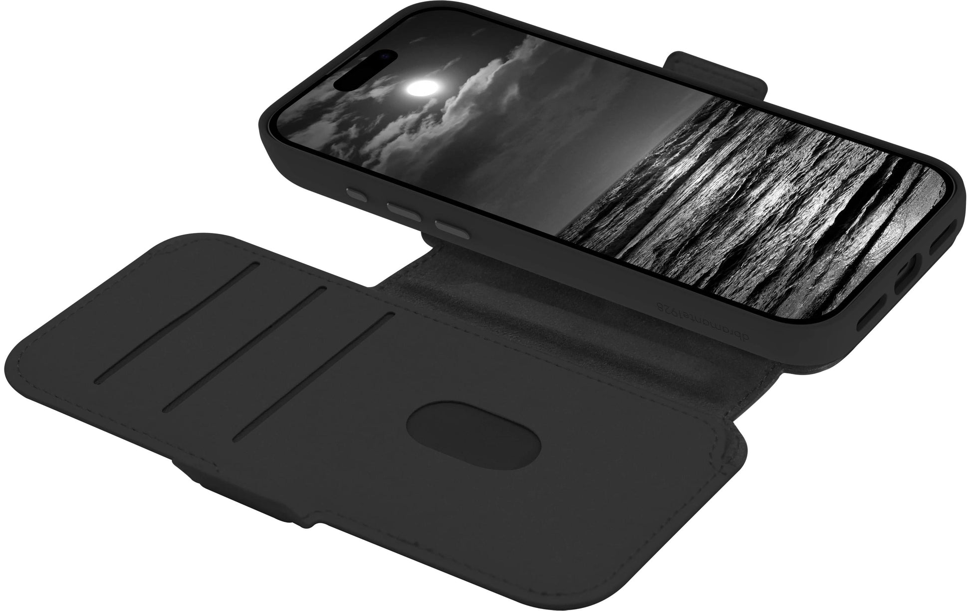 dbramante1928 Lynge MS ICON Wallethülle – für Apple iPhone 17 Pro Max, 3 Kartenfächer, Kunststoff, Schwarz
