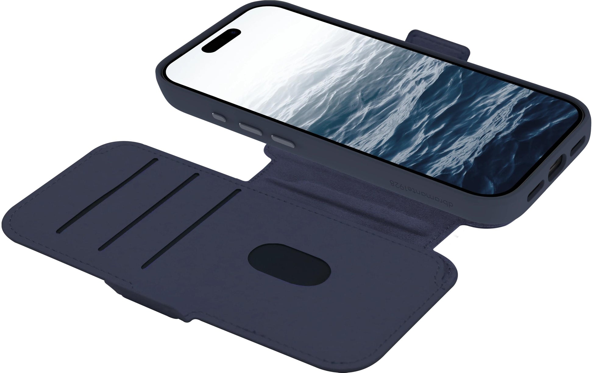 dbramante1928 Lynge MS ICON Wallethülle – für Apple iPhone 17 Pro, 3 Kartenfächer, Kunststoff, Deep Water