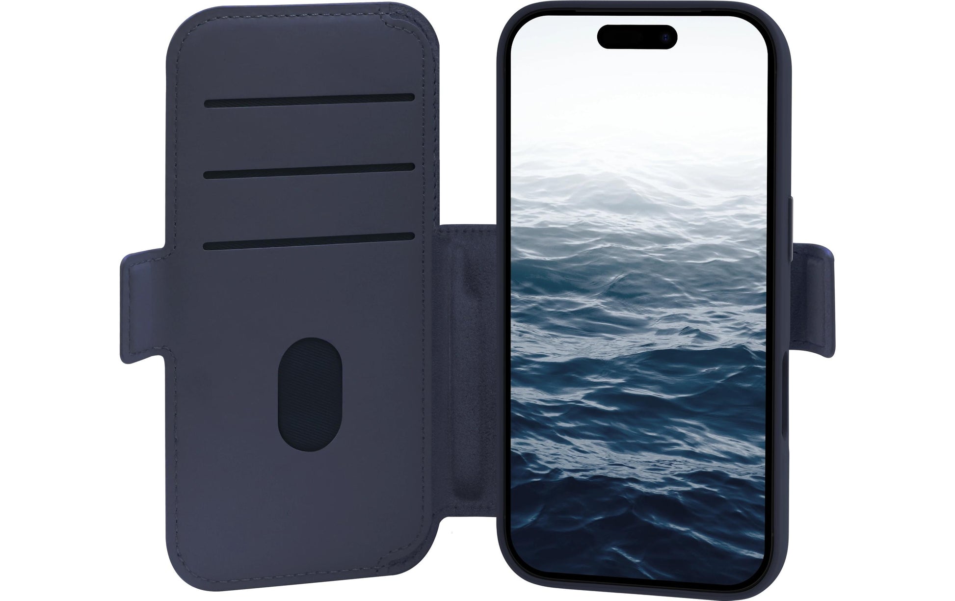 dbramante1928 Lynge MS ICON Wallethülle – für Apple iPhone 17 Pro, 3 Kartenfächer, Kunststoff, Deep Water