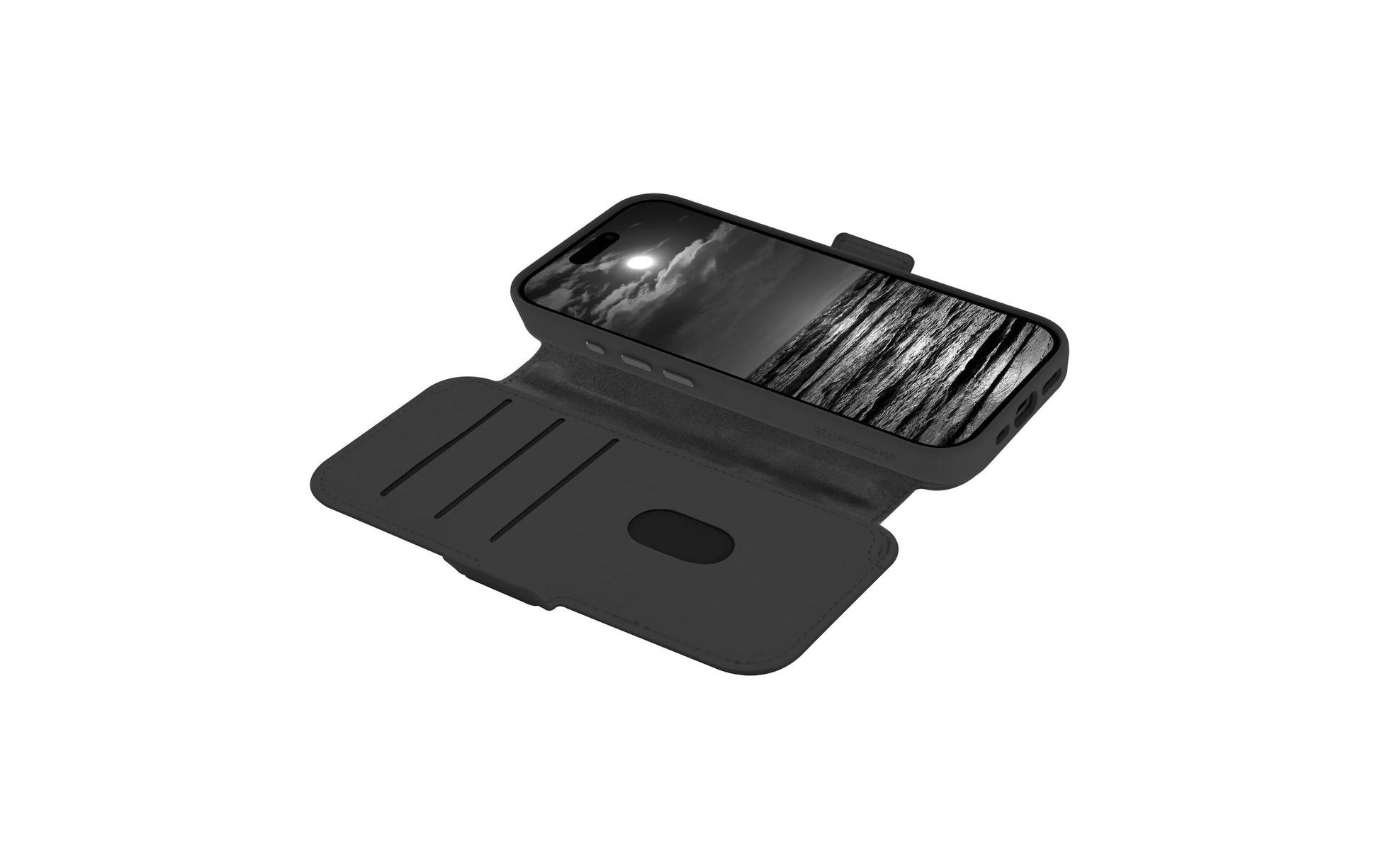 dbramante1928 Lynge MS ICON Wallethülle – für Apple iPhone 17, MagSafe, 3 Kartenfächer, Kunststoff, Schwarz