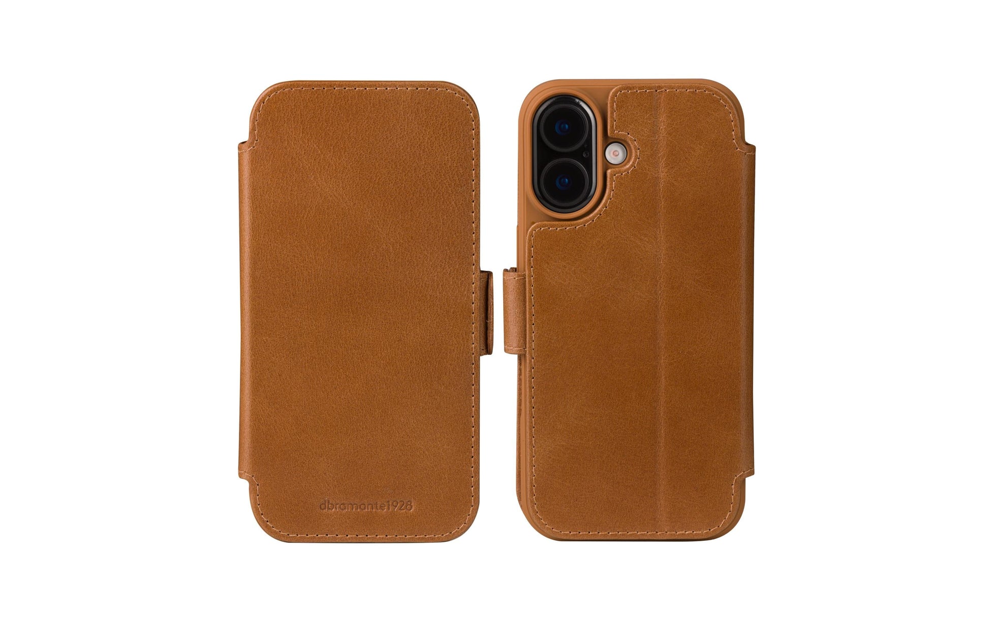 dbramante1928 Copenhagen Wallethülle – für Apple iPhone 17, mit Ständer, 3 Kartenfächer, Leder, Beige
