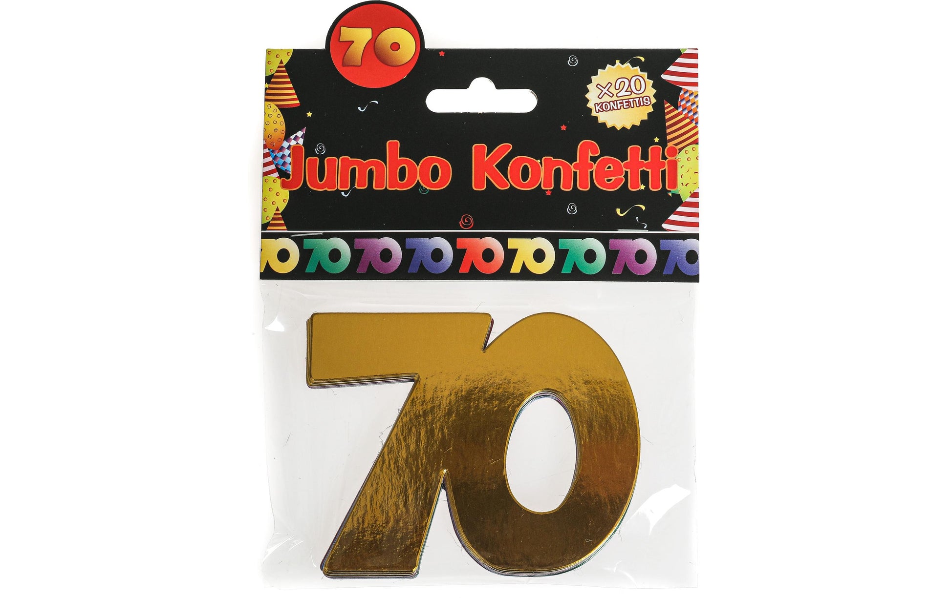 Trendcompany Partykonfetti Kanone Geburtstag – mehrfarbig – 7,5 × 10 cm – Papier – 20 Stk