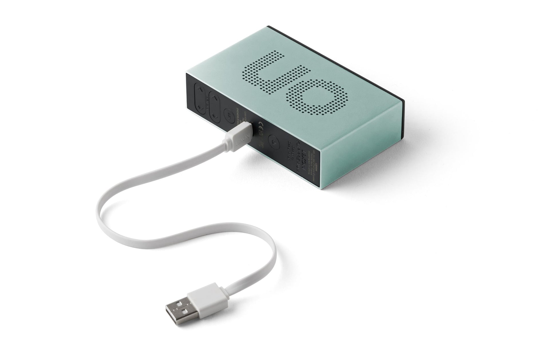 LEXON Wecker Flip Premium – digital, grün, Aluminium, USB