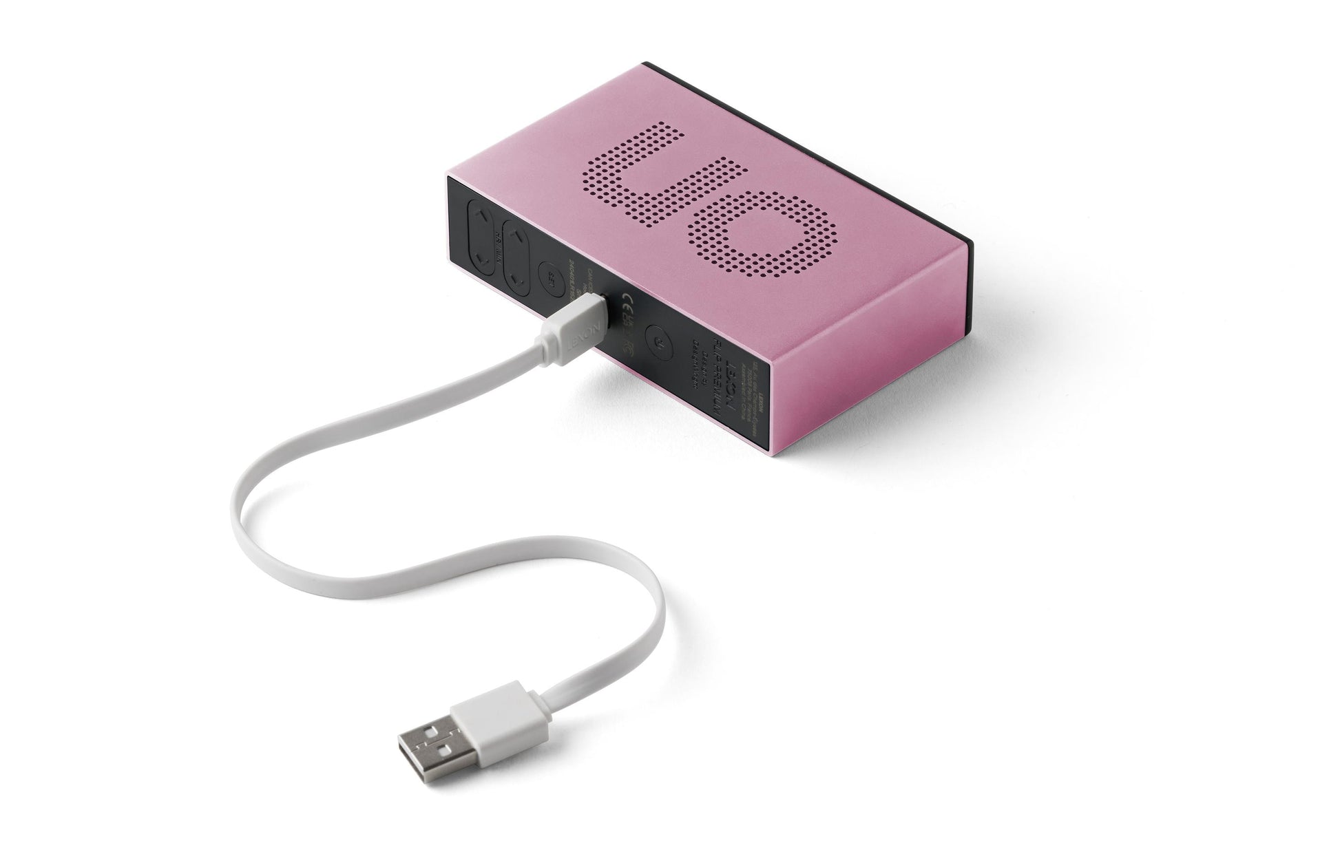 LEXON Wecker Flip Premium – digital – 10,4 × 2,6 × 6,5 cm, rosa, Schlummerfunktion, Alarm