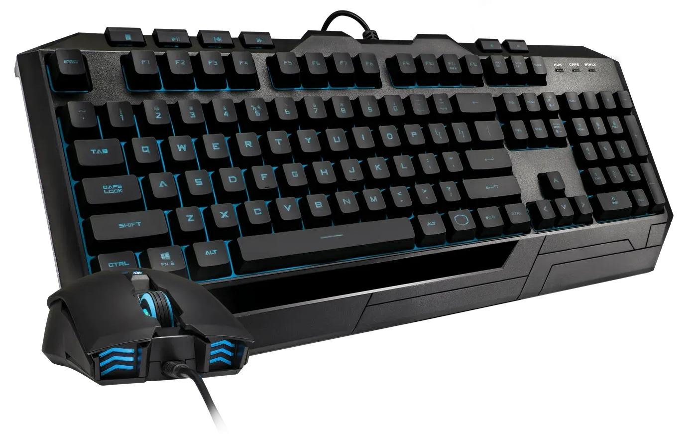 Cooler Master Tastatur- und Maus-Set – mechanisch, beleuchtet – kabelgebunden – USB-A – QWERTZ (CH) – schwarz