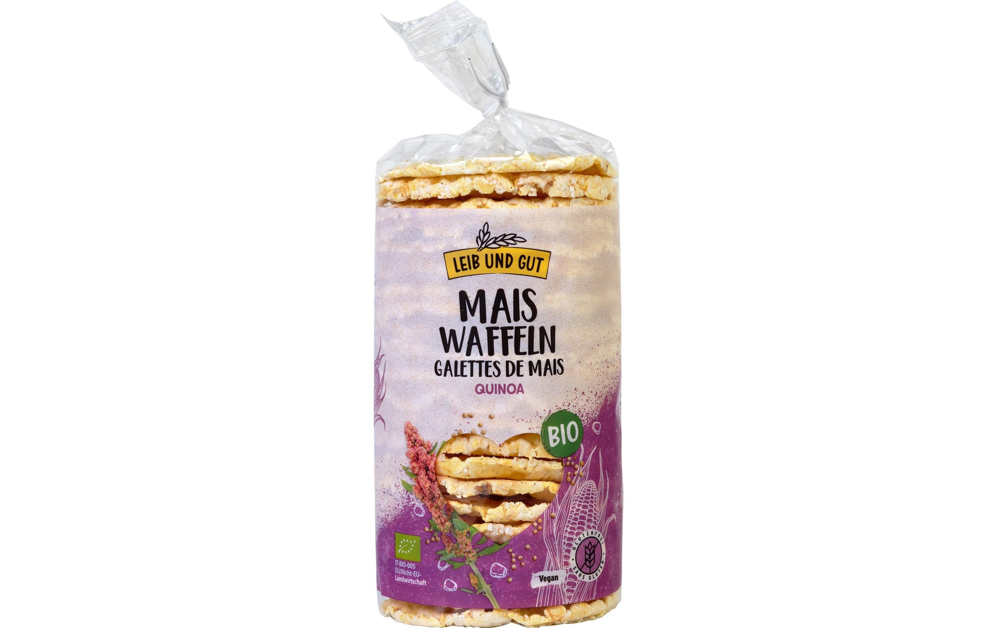 Leib und Gut Maiswaffeln – Quinoa, bio, glutenfrei – 120 g