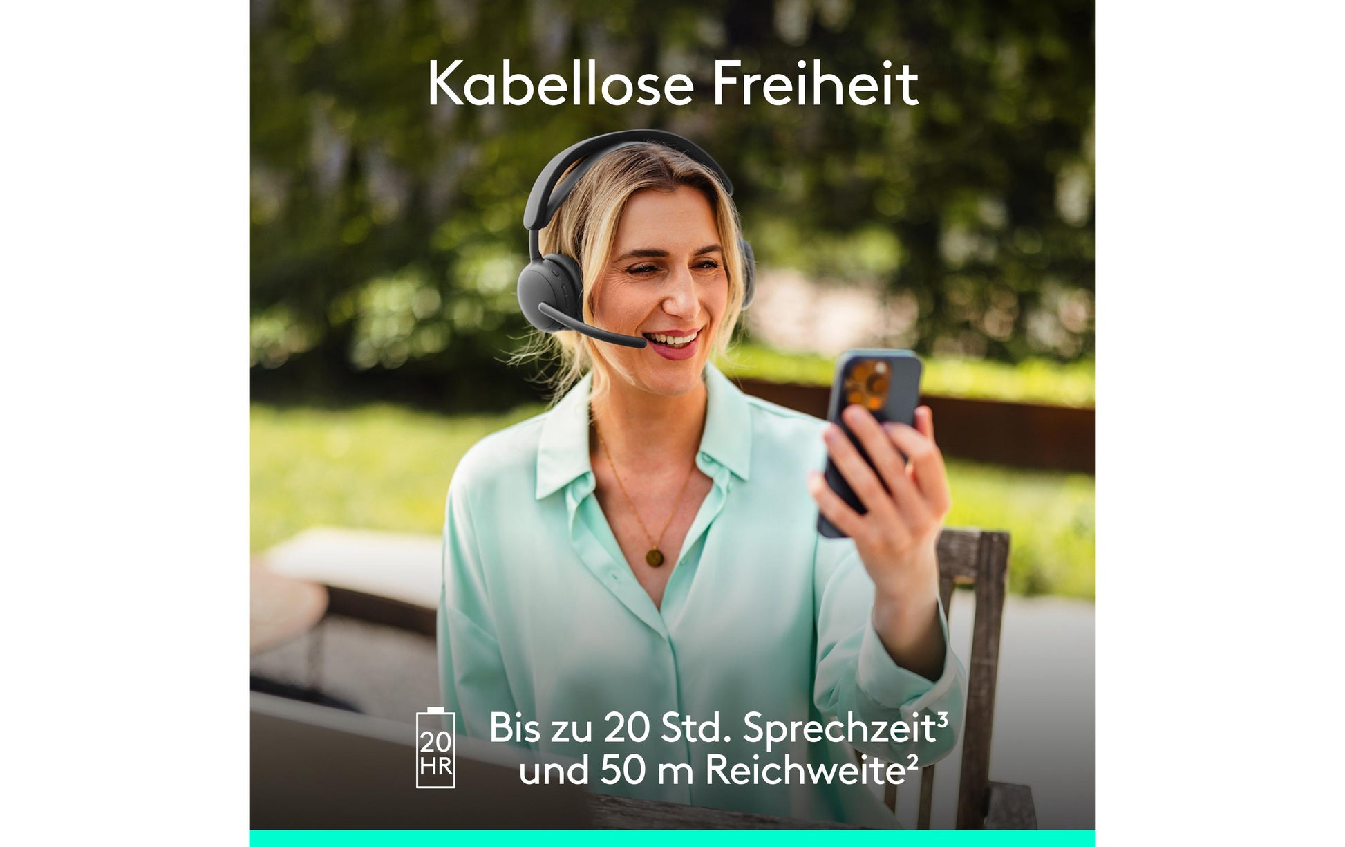 Logitech Zone Wireless 2 – Duo Over-Ear Headset – Bluetooth, mit Geräuschunterdrückung – Graphit – bis 20 h