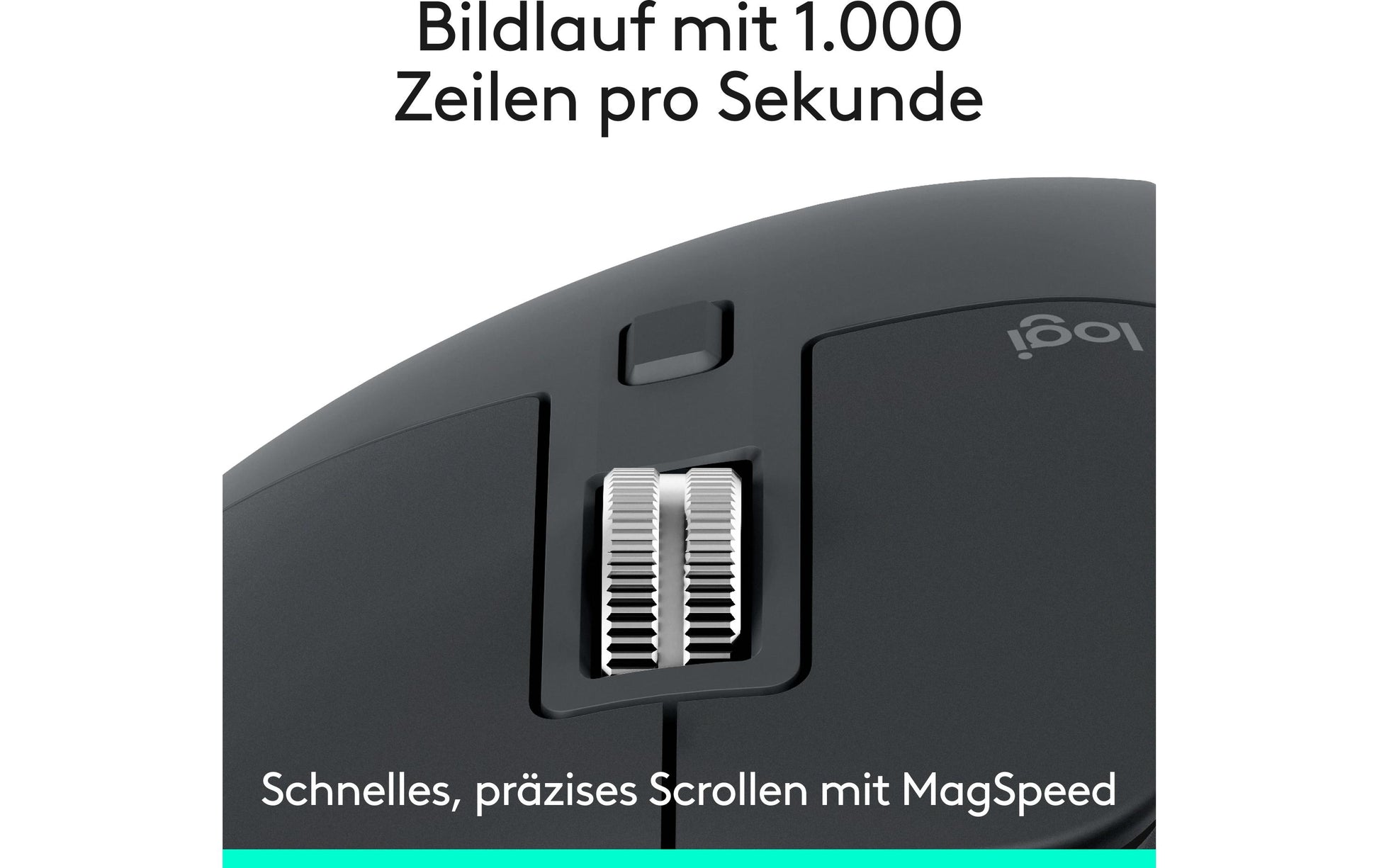 Logitech MX Master 3S Bluetooth Edition Maus – kabellos, USB-A, für Rechtshänder, grau/graphit
