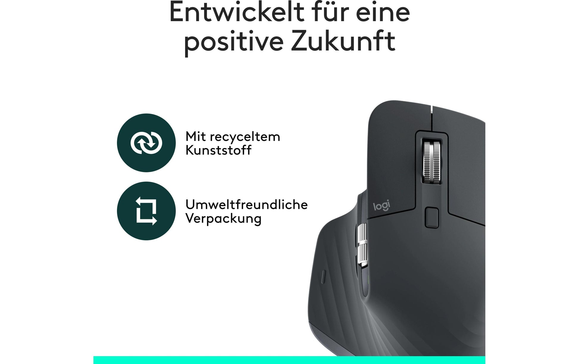 Logitech MX Master 3S Bluetooth Edition Maus – kabellos, USB-A, für Rechtshänder, grau/graphit