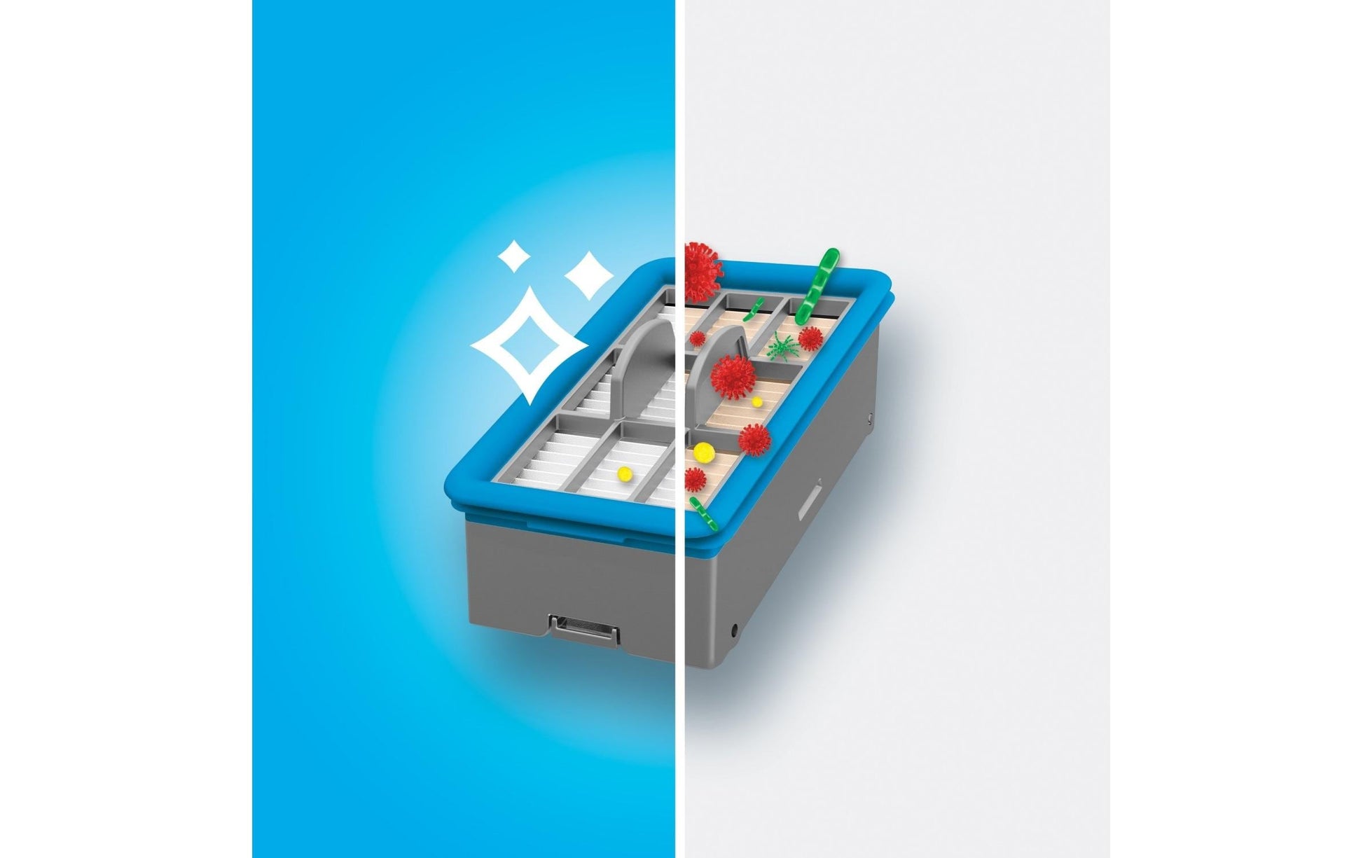 Bissell Bürsten-Set – blau, grau – für CrossWave Edge 4088N