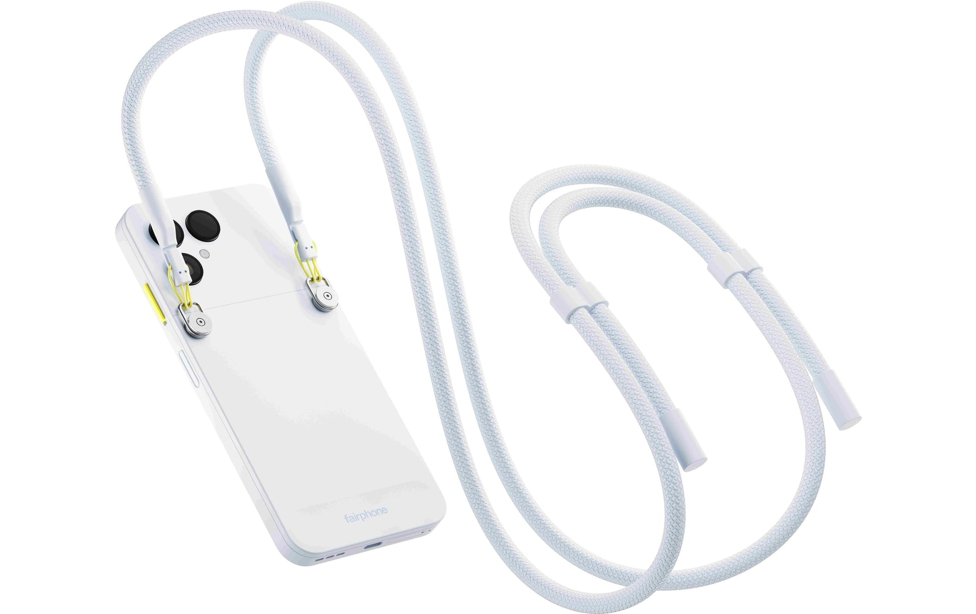 Fairphone Lanyard v1 – Smartphone-Trageband – Edelstahl, Haken, für Fairphone (Gen. 6) – Weiss