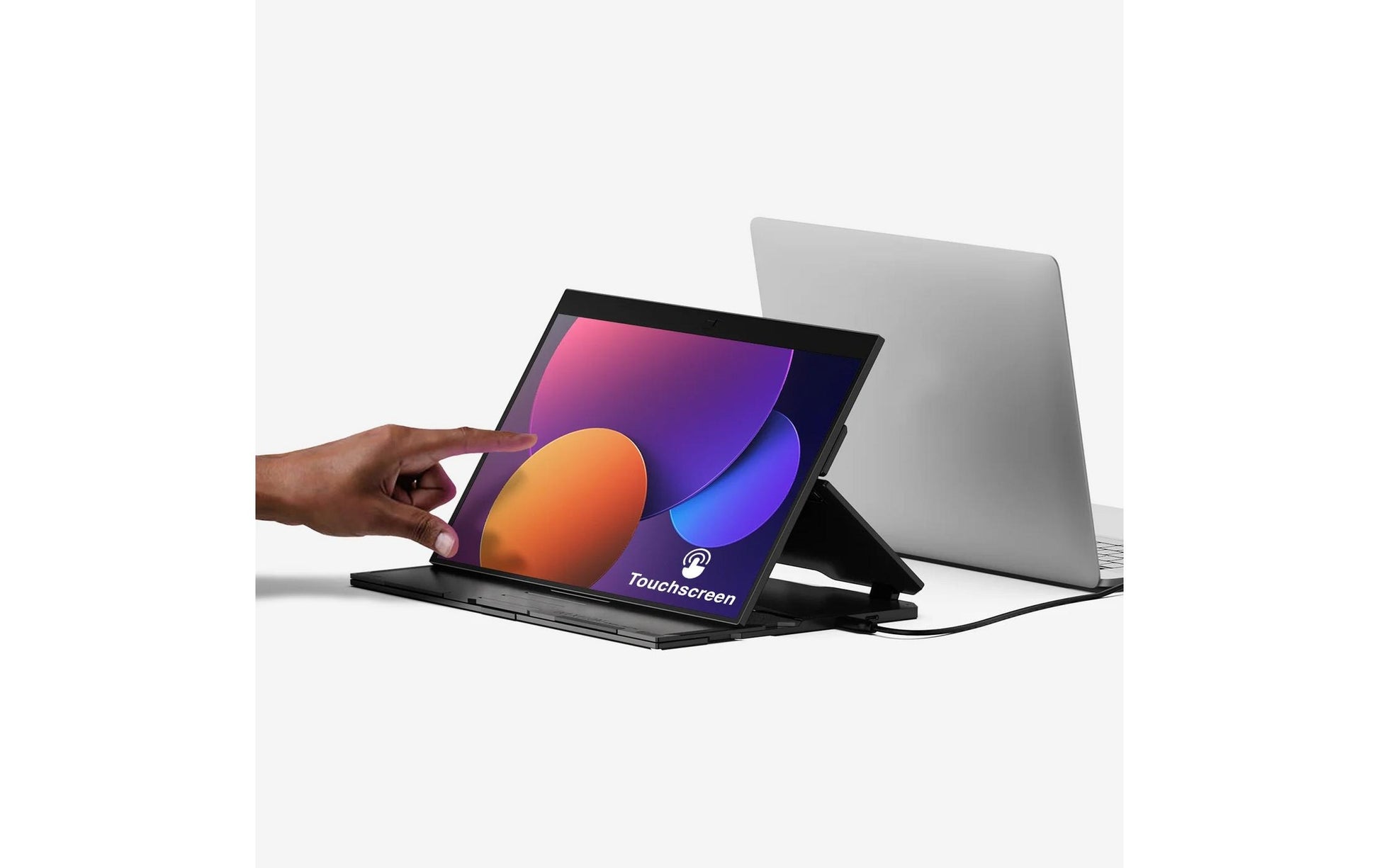 Mobile Pixels Duex Float – Portabler Monitor, 15,6", IPS, Touch, 60 Hz, 250 cd/m², USB-C, HDMI, Schwarz