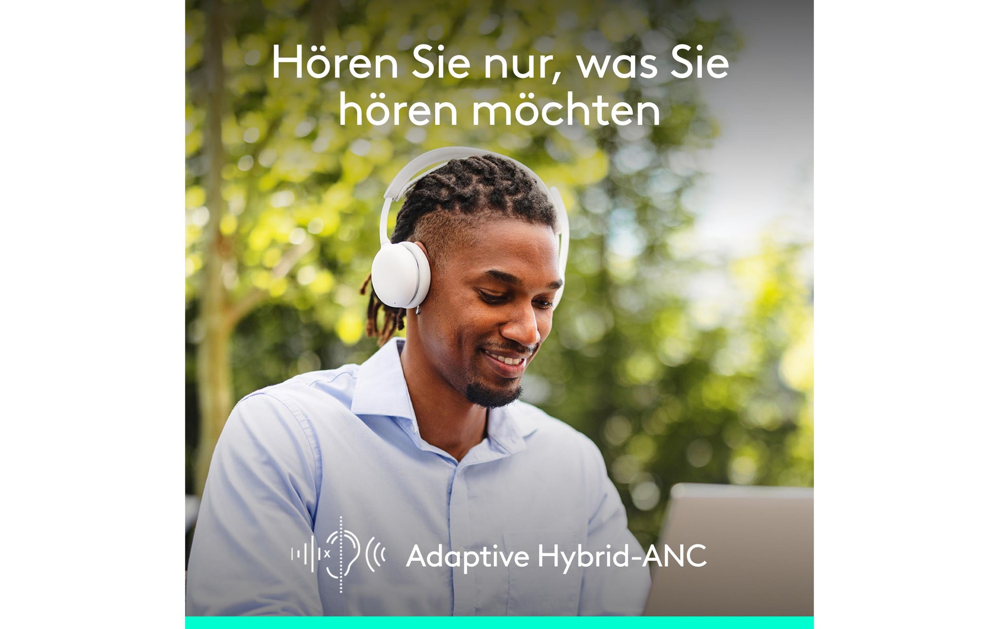 Logitech Zone Wireless 2 – Duo Headset – Bluetooth – Geräuschunterdrückendes Mikrofon – Offwhite – bis 20 h