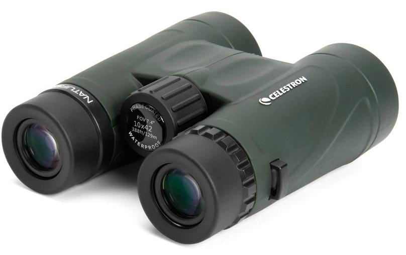 Celestron Nature DX 10×42 Fernglas – 10×, 42 mm Objektiv, BaK-4 Prismen, wasserdicht, grün
