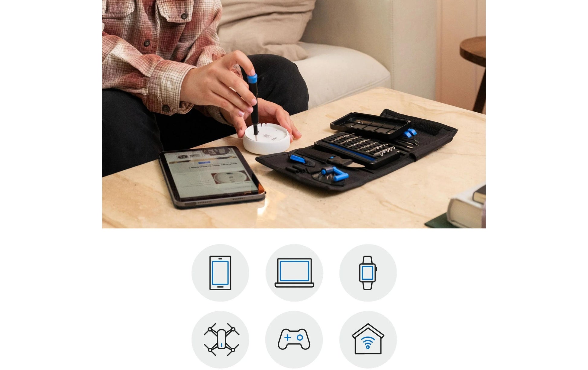 iFixit Schraubendreher-Bit-Set Pro Tech Go – 32 Bits