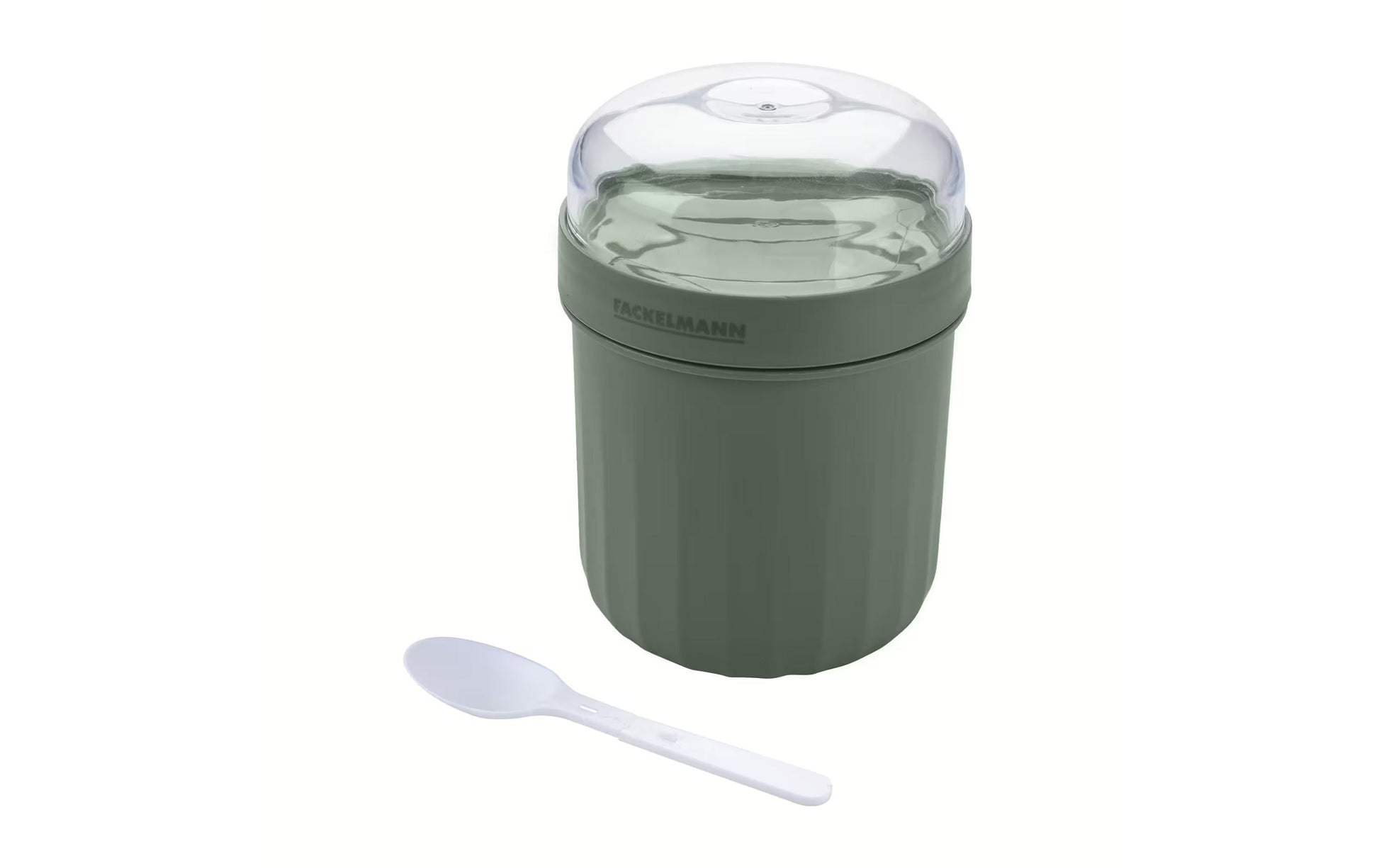 Fackelmann Lunchbox 500 ml, Polypropylen (PP), grün/transparent, luftdicht