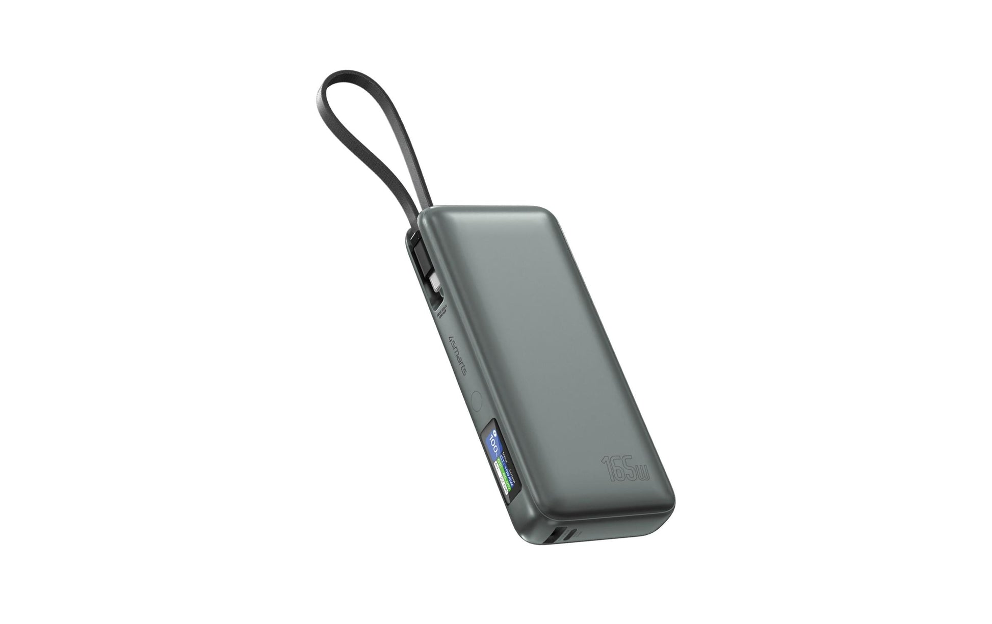 4smarts Powerbank 20000 mAh, PD 165 W, für Nintendo Switch, Laptop, Smartphone, Grau