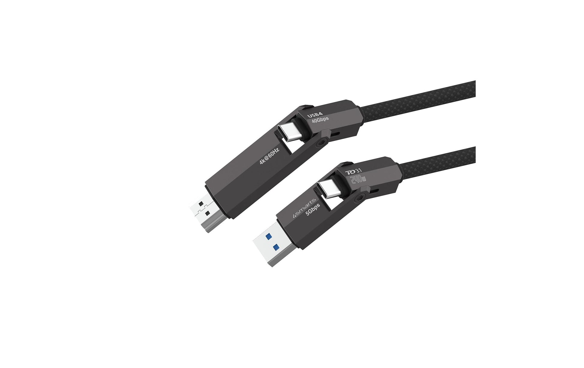 4smarts HDMI-Kabel, USB-A – für Universal, Schwarz