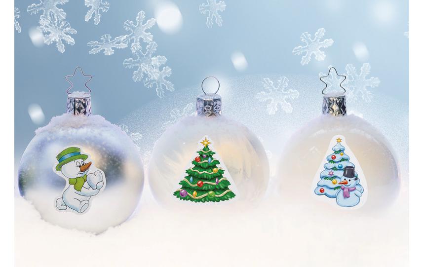 HERMA Schmucketiketten Decor Weihnachten – 84 × 120 mm – mehrfarbig – 10 Stk.