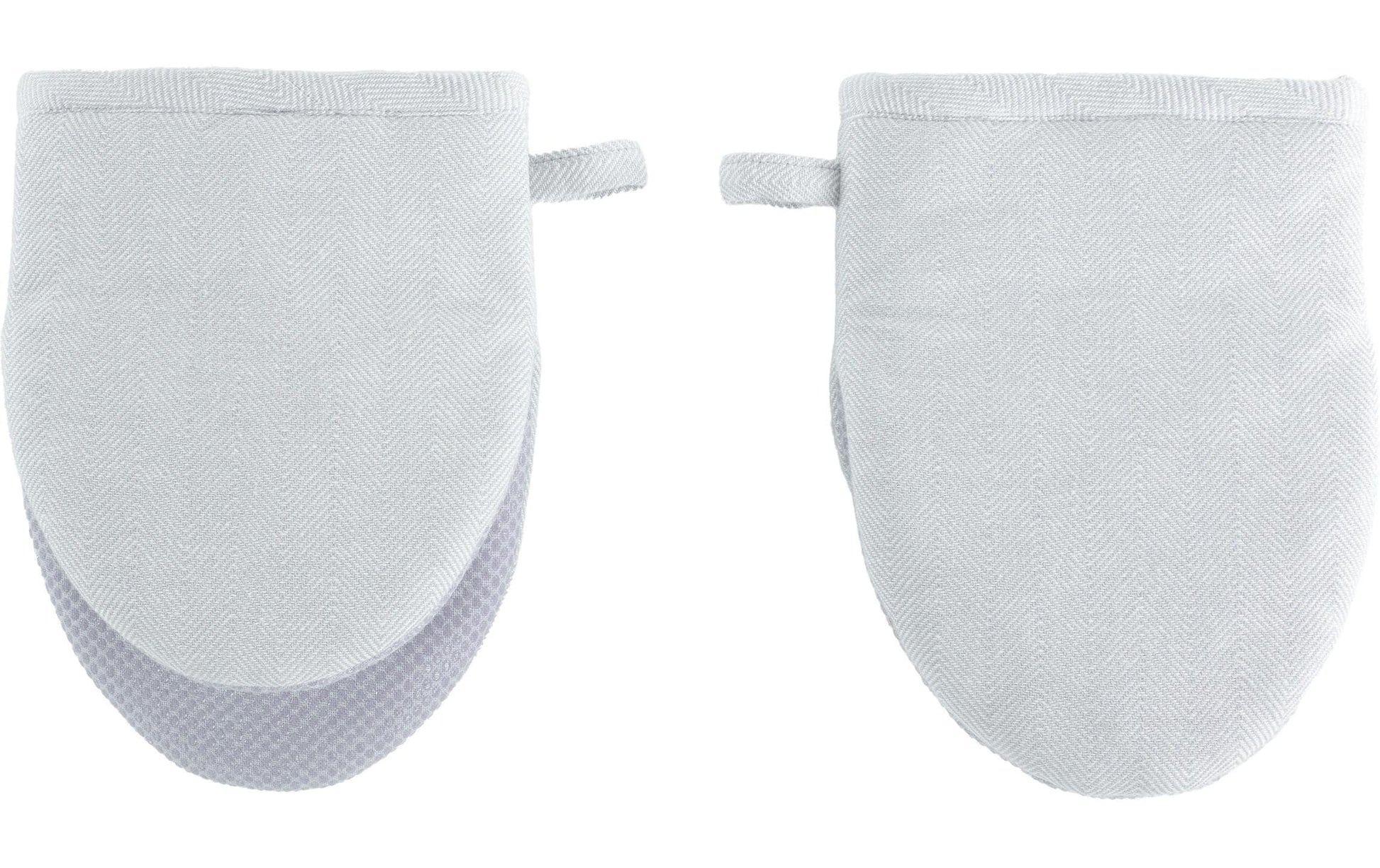 Tiseco RUGA – Ofenhandschuh 14 × 20 cm, Baumwolle, rutschfest, 2 Stk., Hellblau