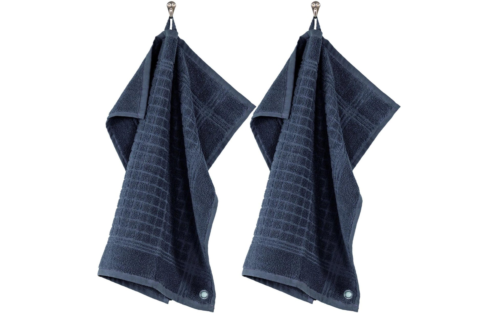 Tiseco Geschirrtücher 2er-Set, 50 × 50 cm, Baumwolle, Dunkelblau