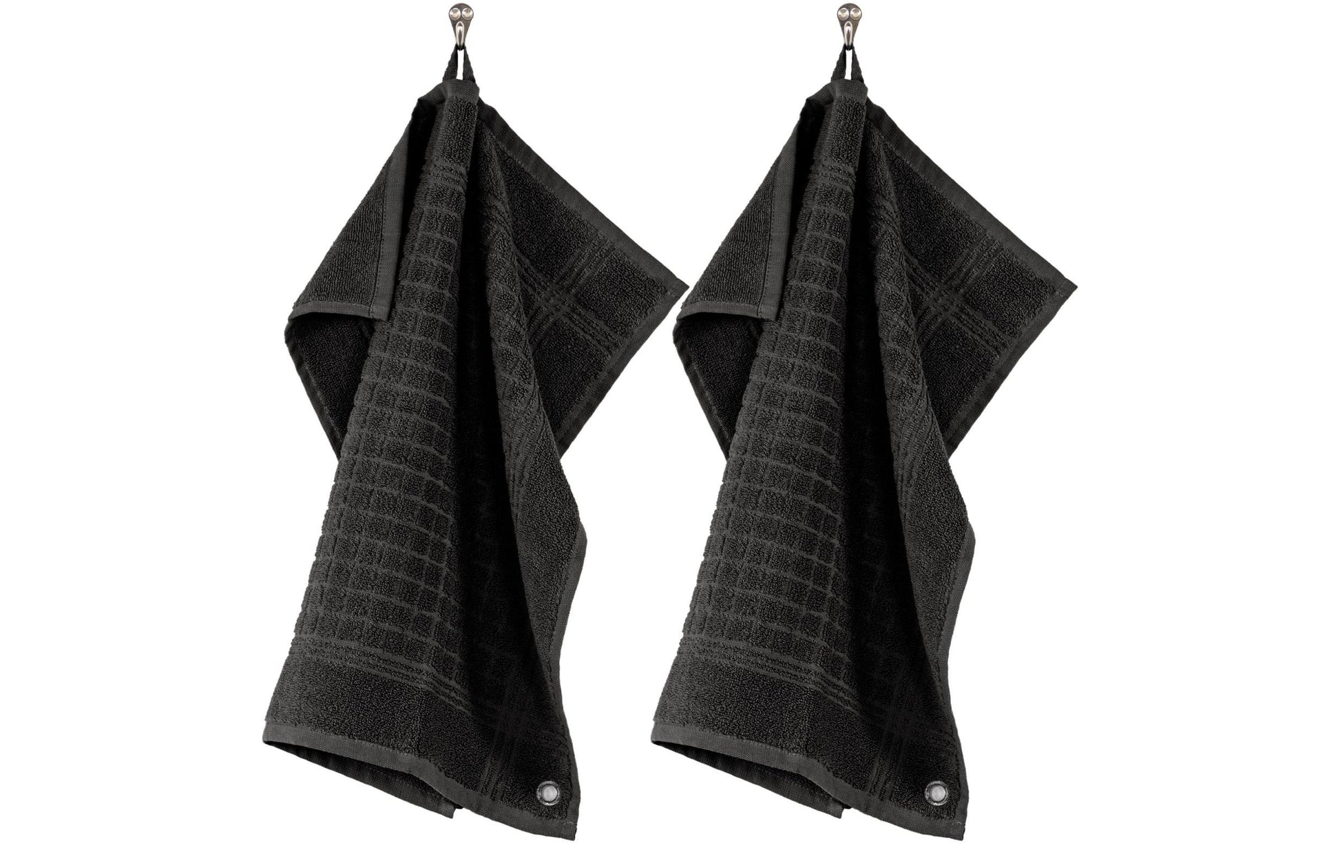 Tiseco Geschirrtuch Pharao – Schwarz – 50 × 50 cm – Baumwolle – 2er-Set