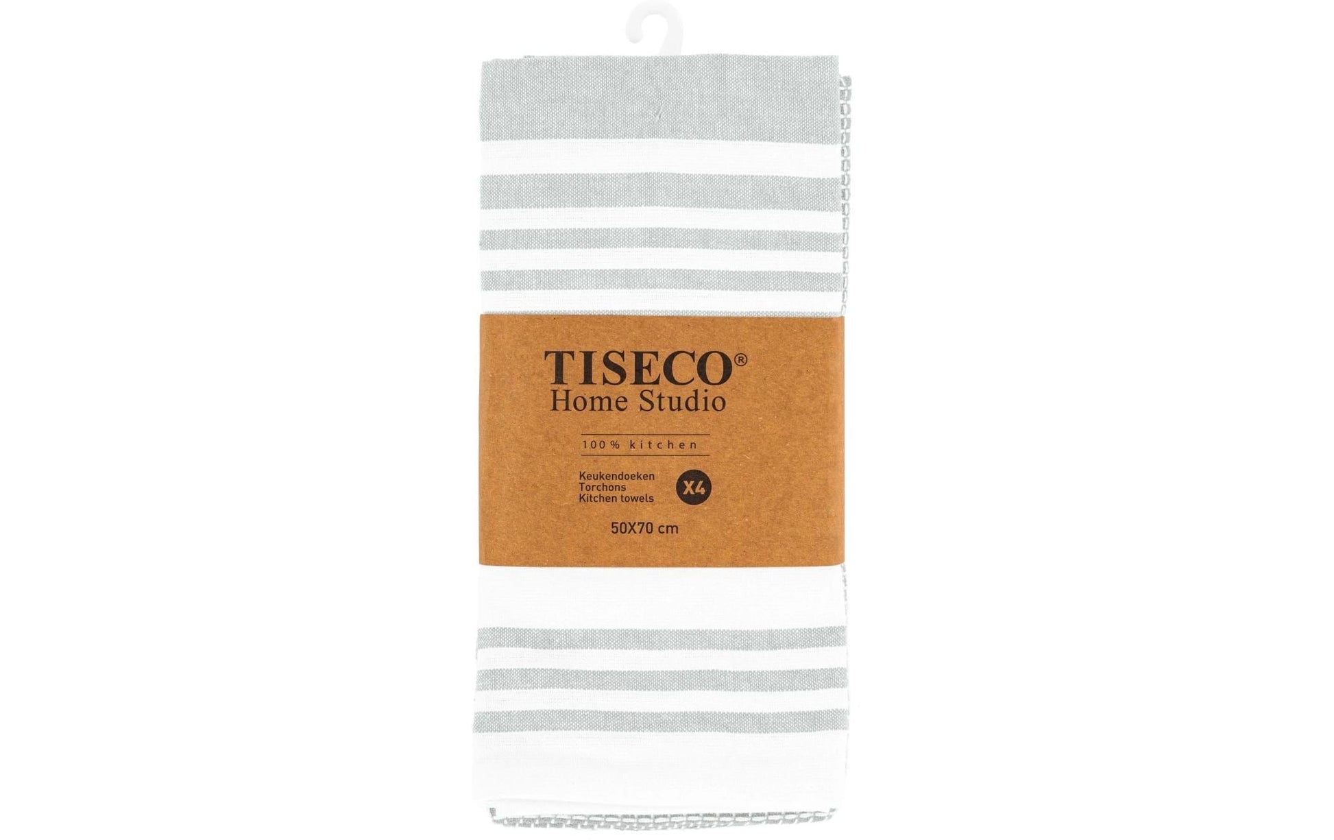 Tiseco Geschirrtuch COMBO – assortiert – 50 × 70 cm – Baumwolle – 4er-Set