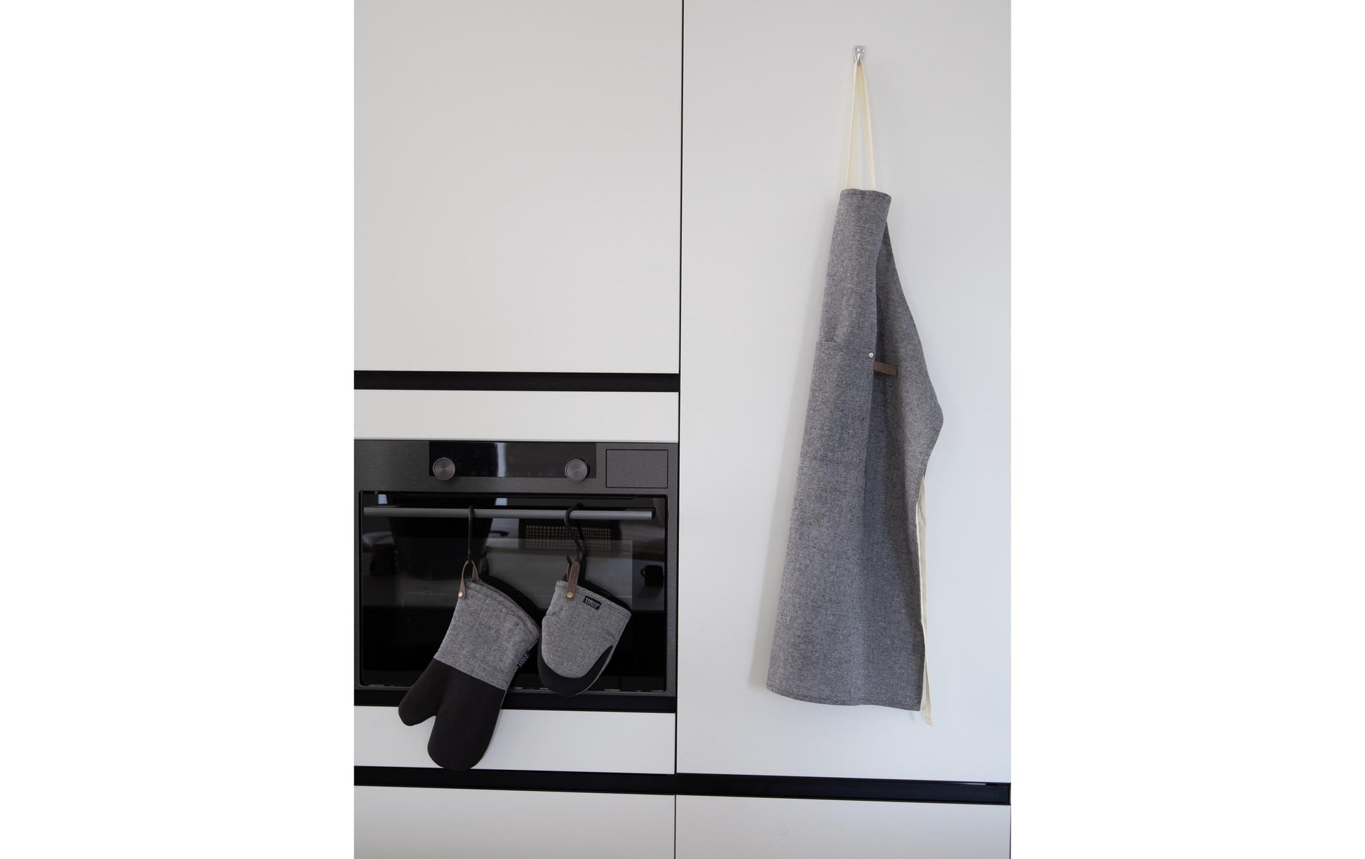 Tiseco HERCULES – Ofenhandschuhe 17 × 33 cm, Baumwolle, Grau, 2 Stk., rutschfest