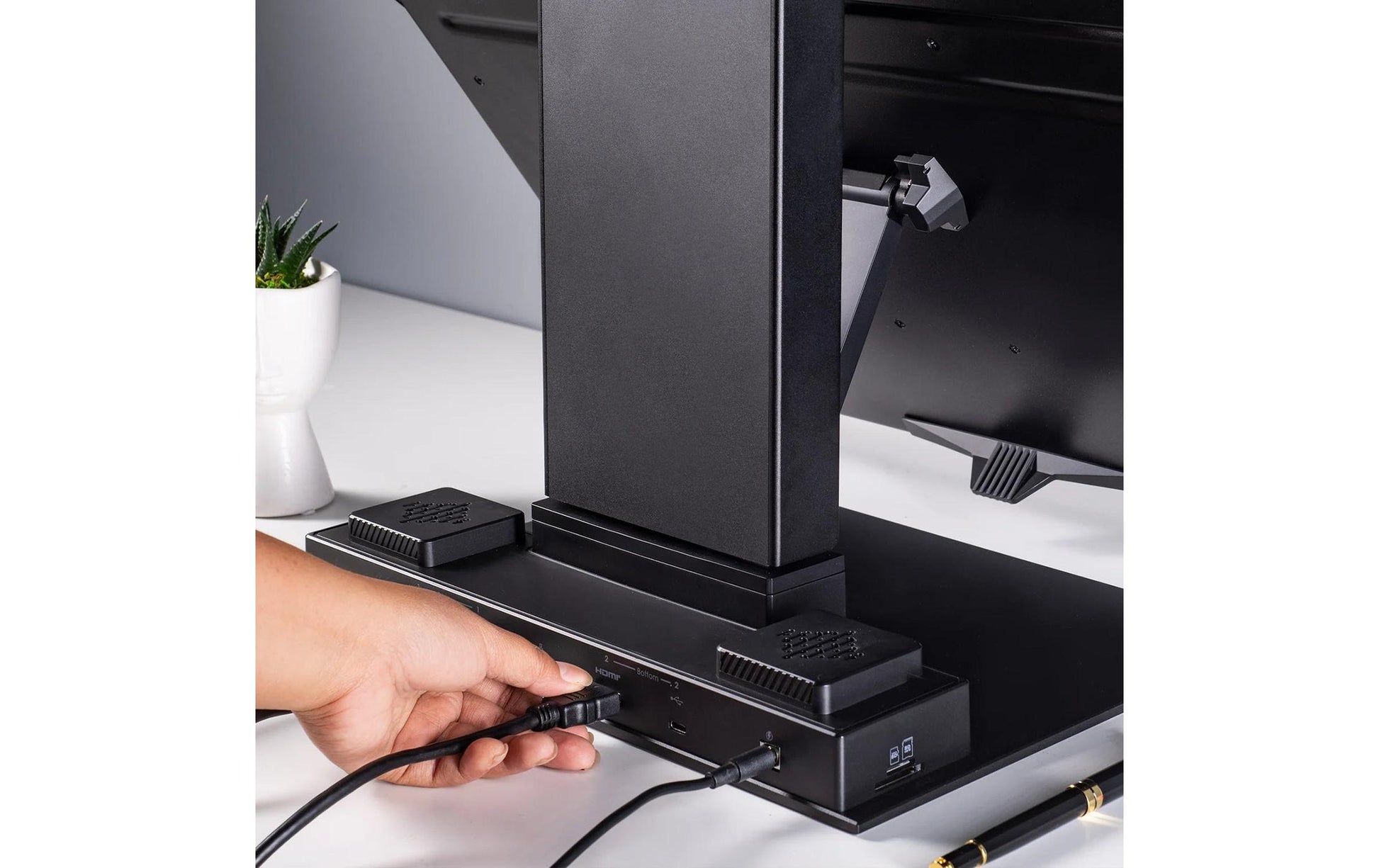 Mobile Pixels Geminos X 2K 24 – Monitor, 24", 75 Hz, 300 cd/m², Webcam, USB-C, 2× HDMI, USB-Hub, Lautsprecher
